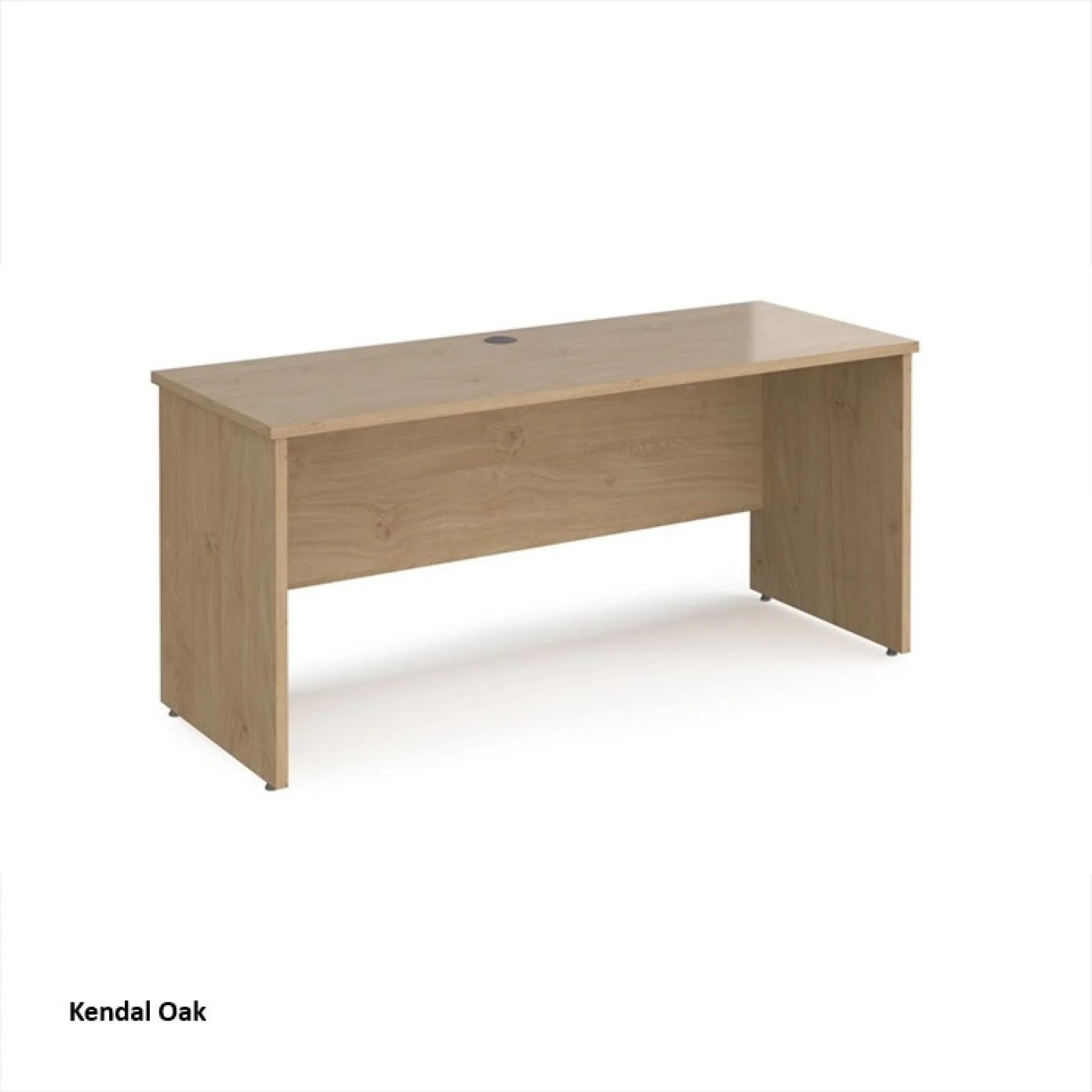 Dams panel ended maestro shallow desk kendal oak mp616ko