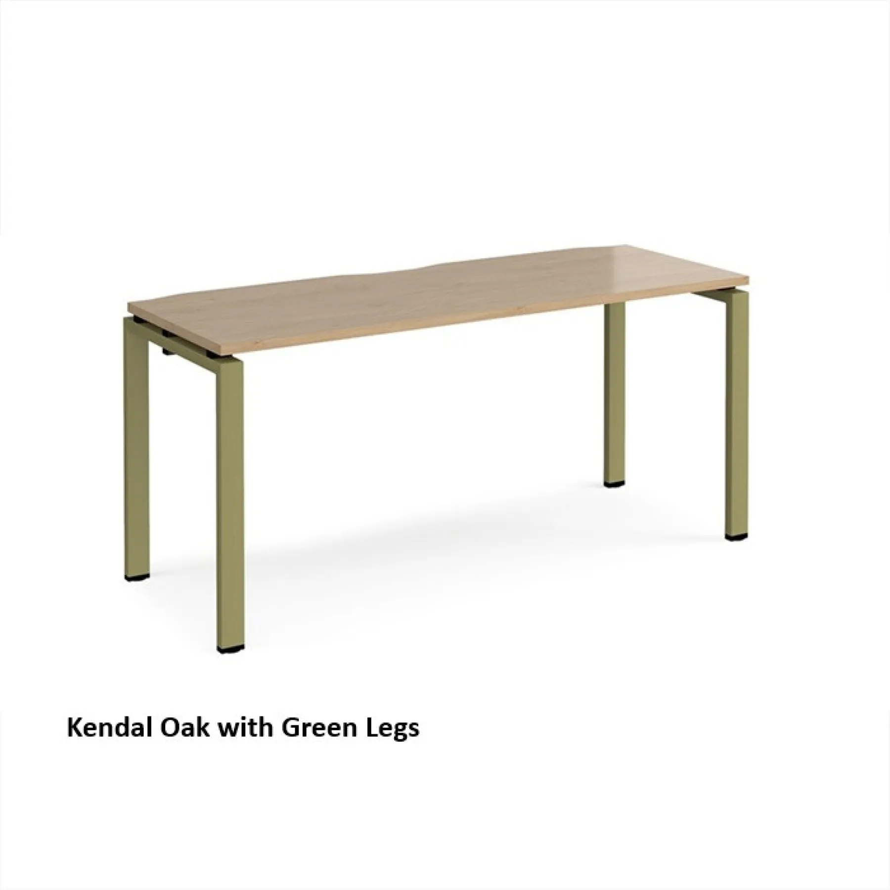 Dams adapt single desk shallow version e166 green frame