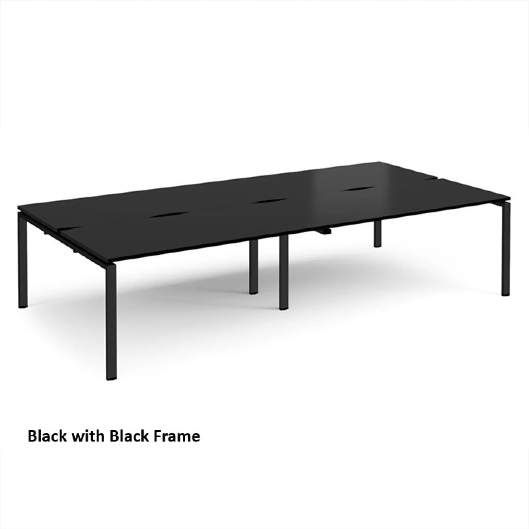 Dams adapt back to back 4 bench desks black black frame e3216