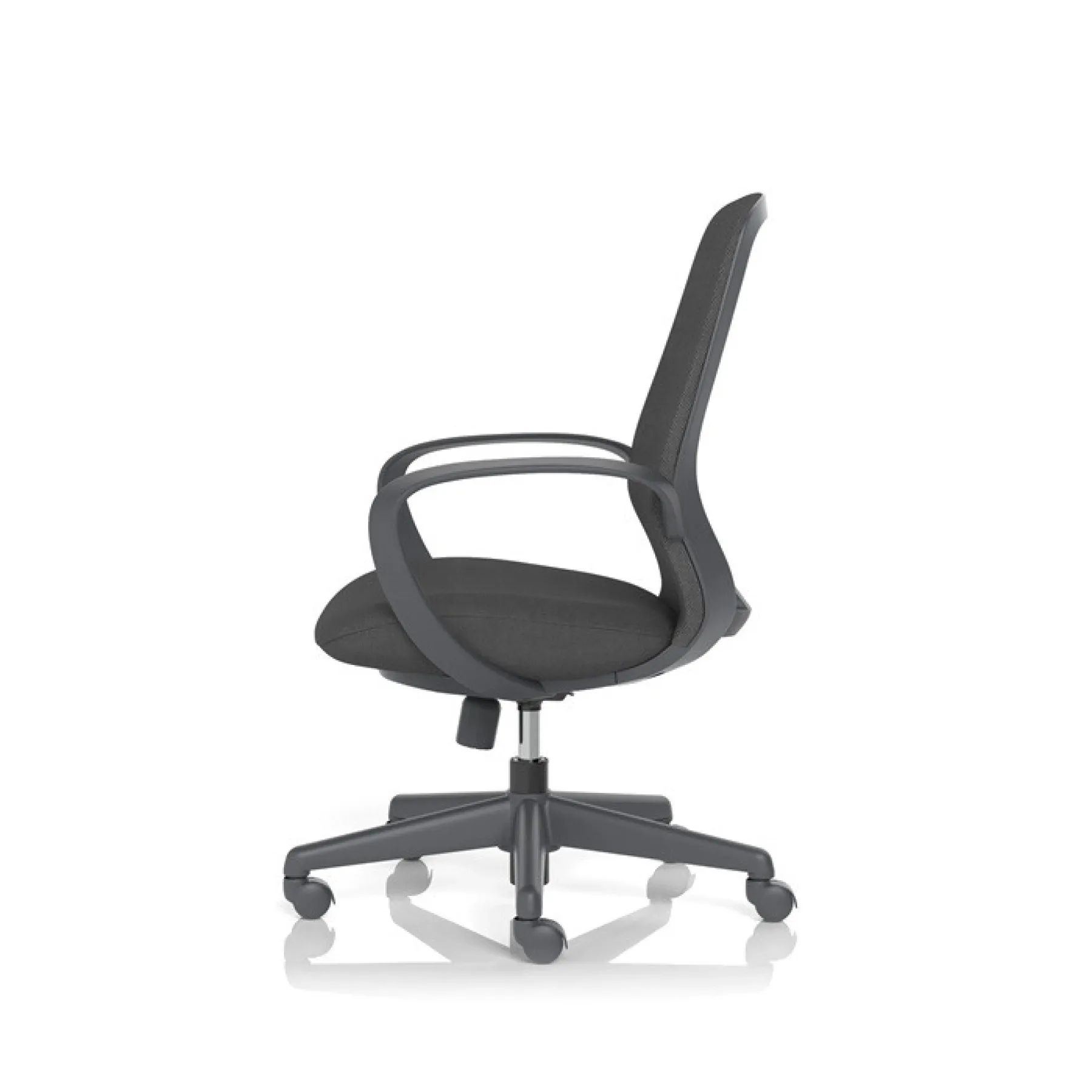 Ariel mesh office chair black arlblk dynamic office solutions lof direct side