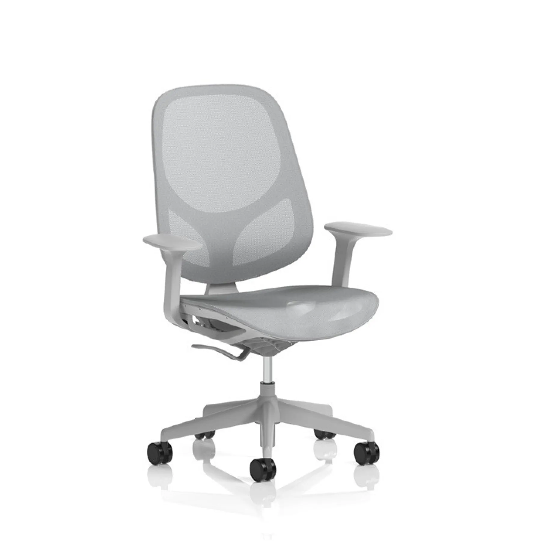 Tutti mesh office chair grey tuttgry dynamic office solutions lof direct