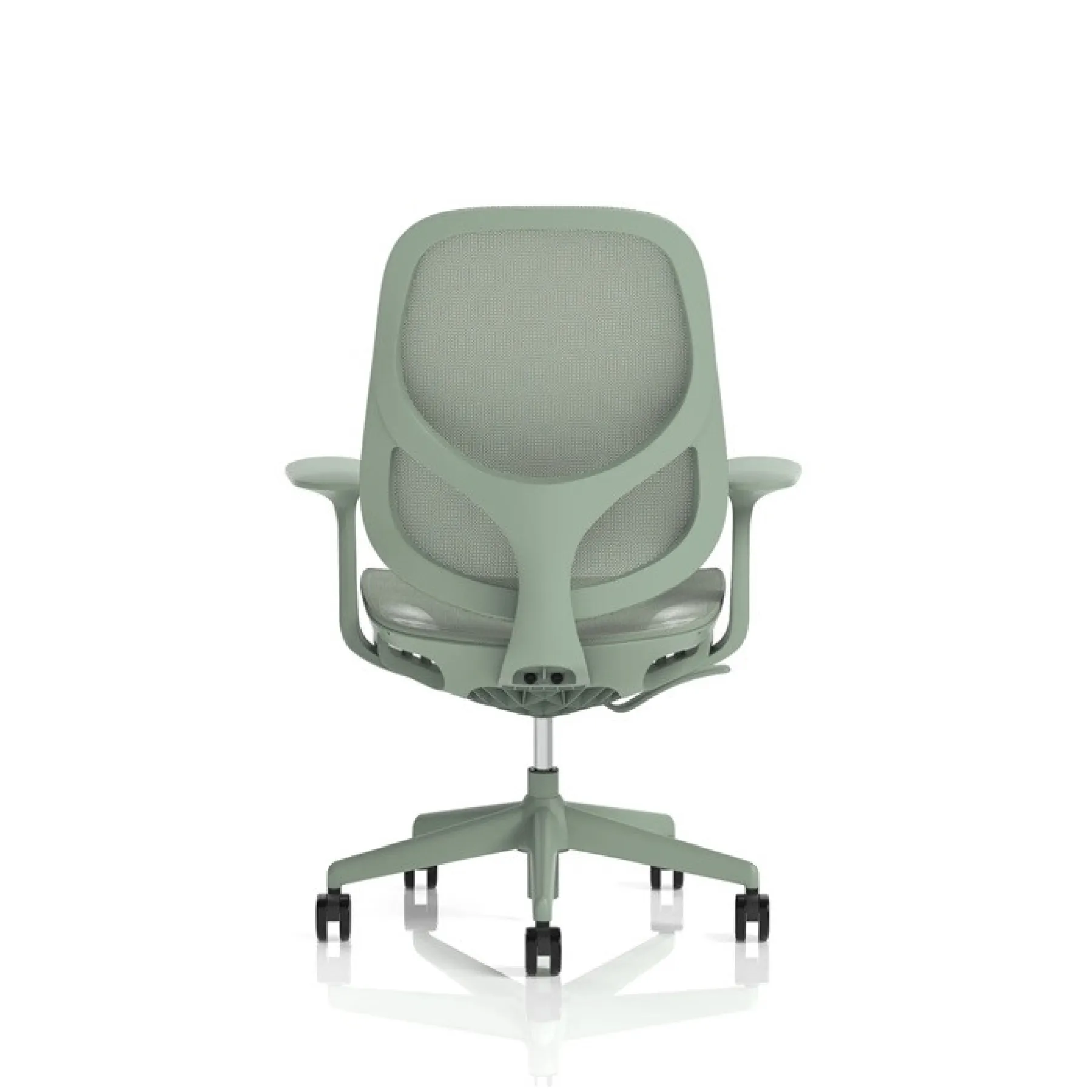 Tutti mesh office chair mint green tuttgrn dynamic office solutions lof direct rear