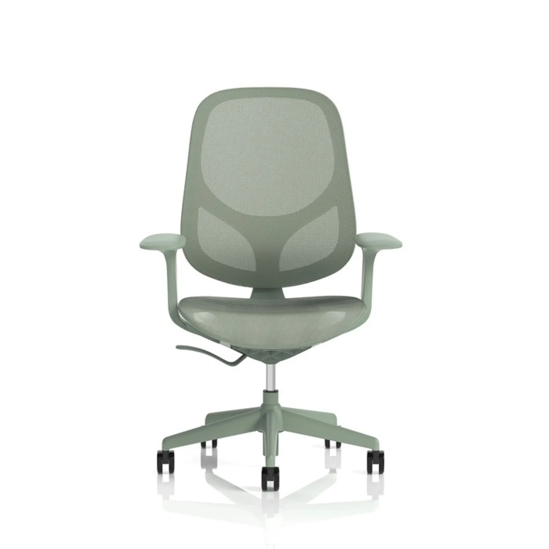 Tutti mesh office chair mint green tuttgrn dynamic office solutions lof direct front