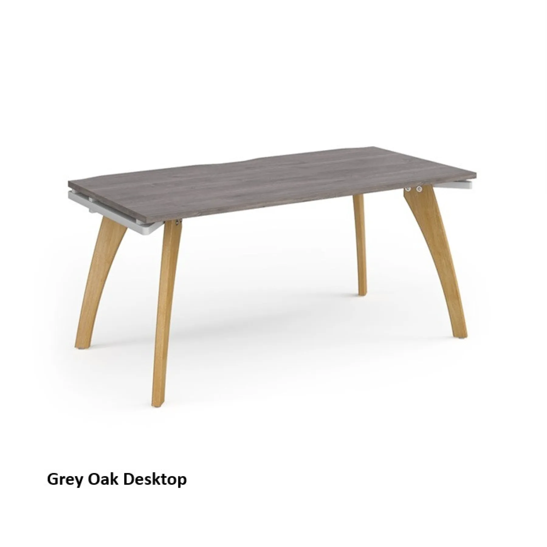 Dams fuze single desk fz168 grey oak desktop