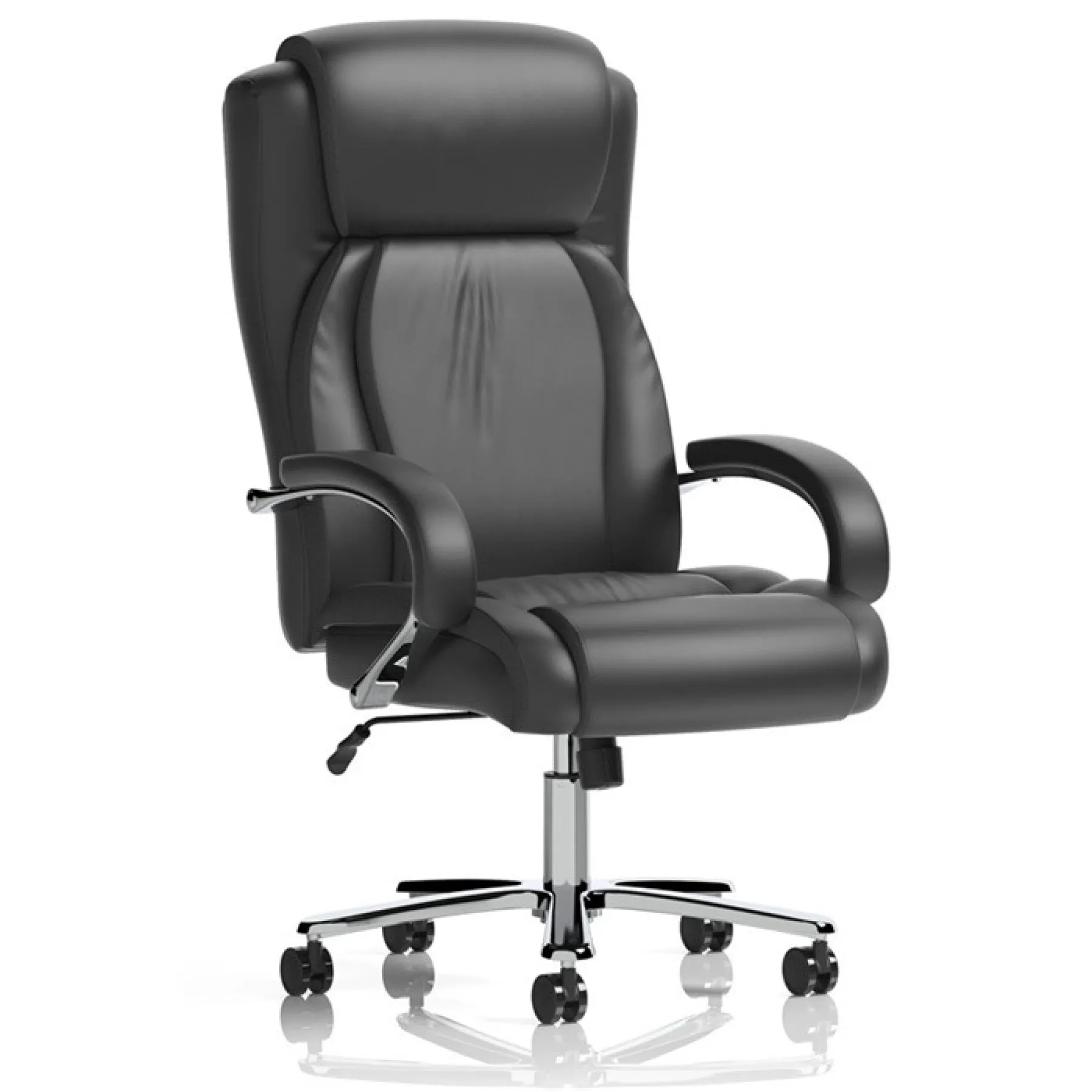 Austin heavy duty operator office chair black pu 200kg main
