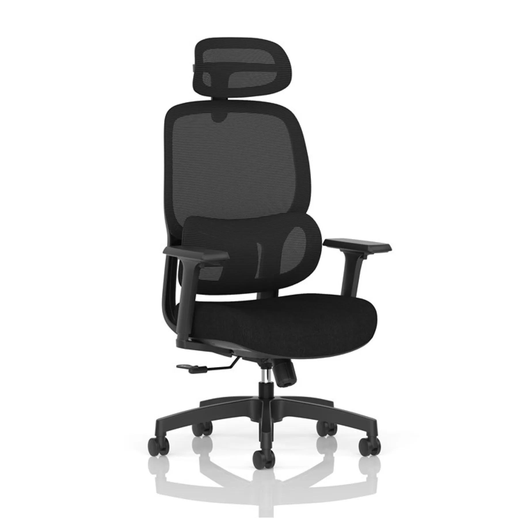 Rowan ergonomic mesh office chair black adjustable lumbar 150kg main