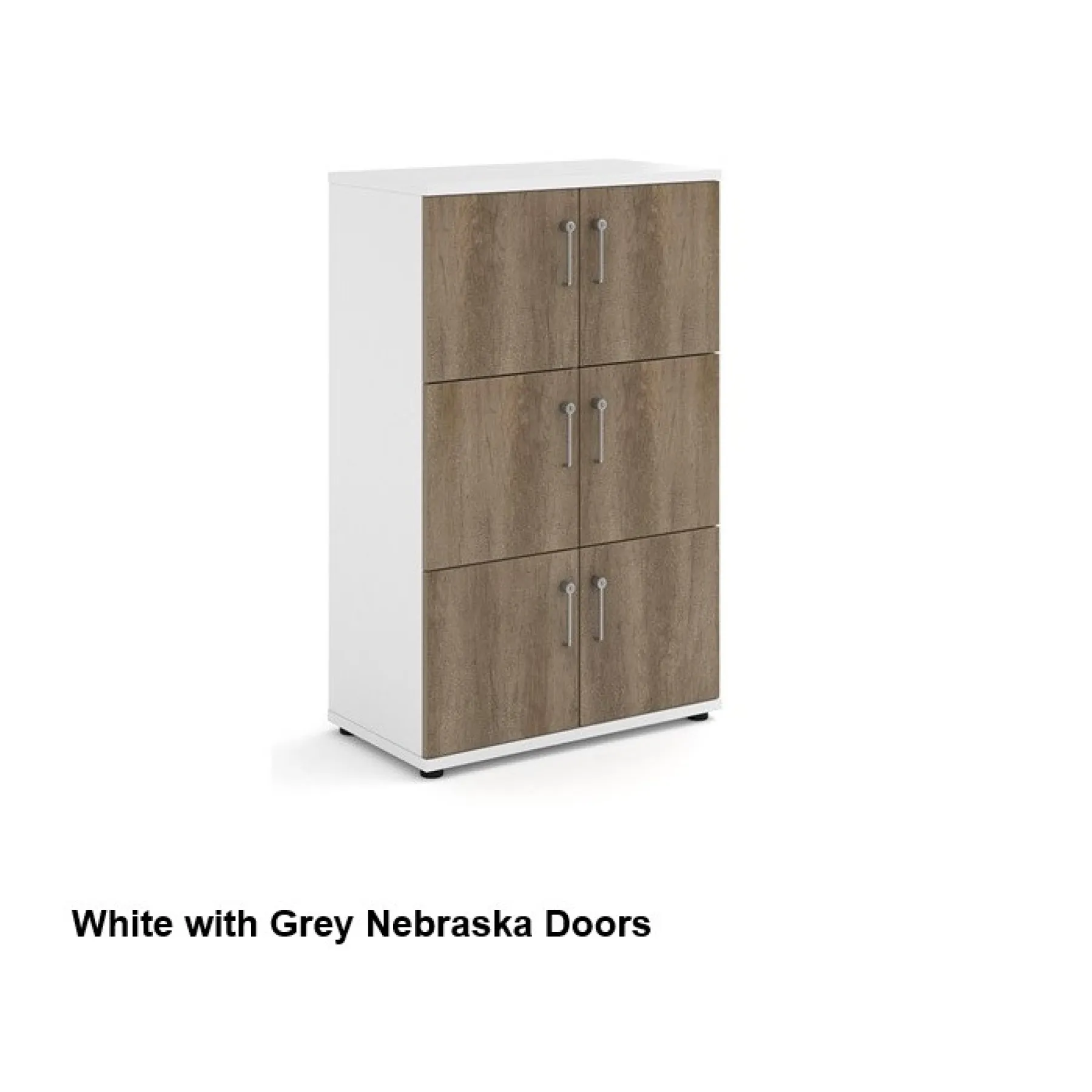 6 door wooden lockers lck6d white grey nebraska