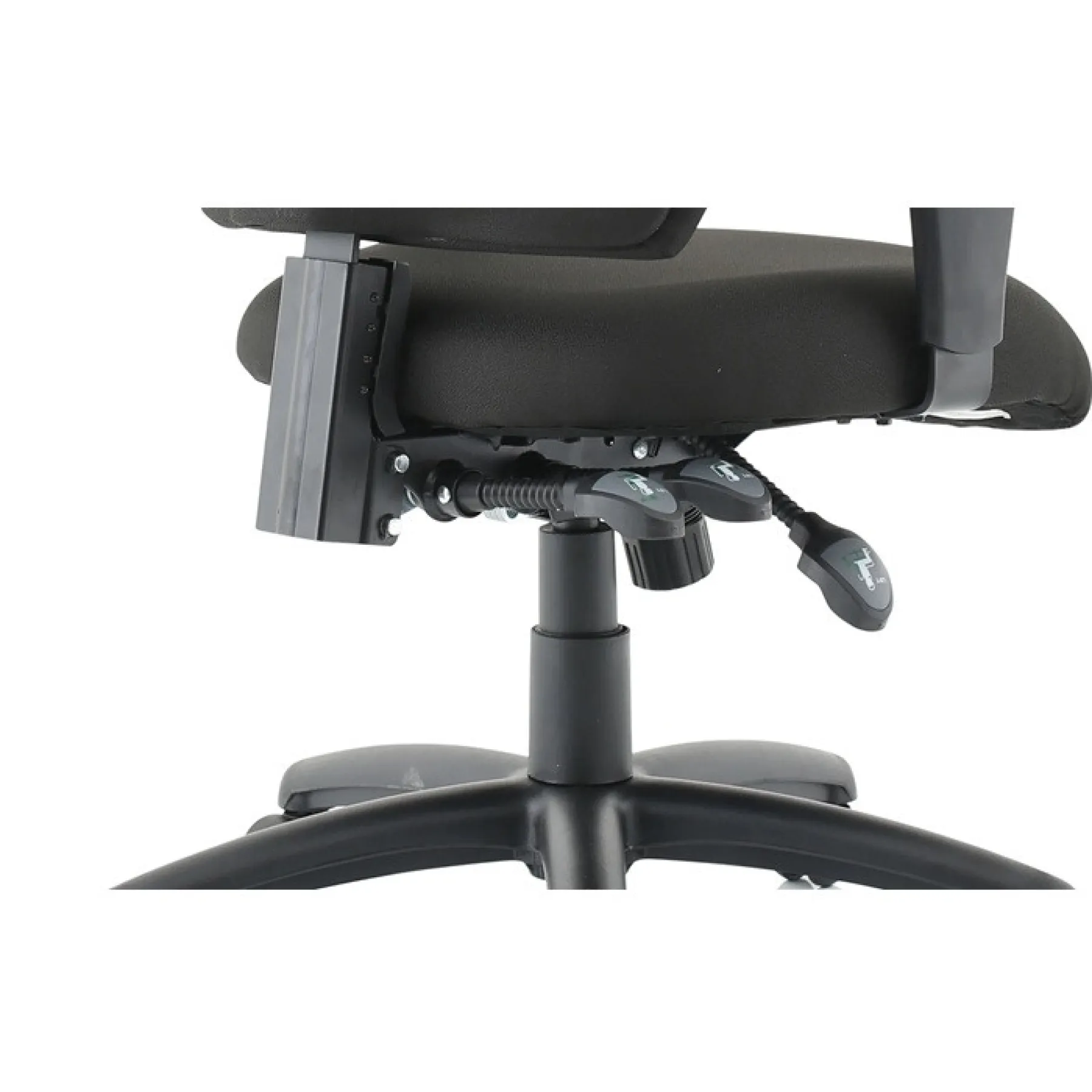 Esme high back posture office chair adjustable arms black fabric functions