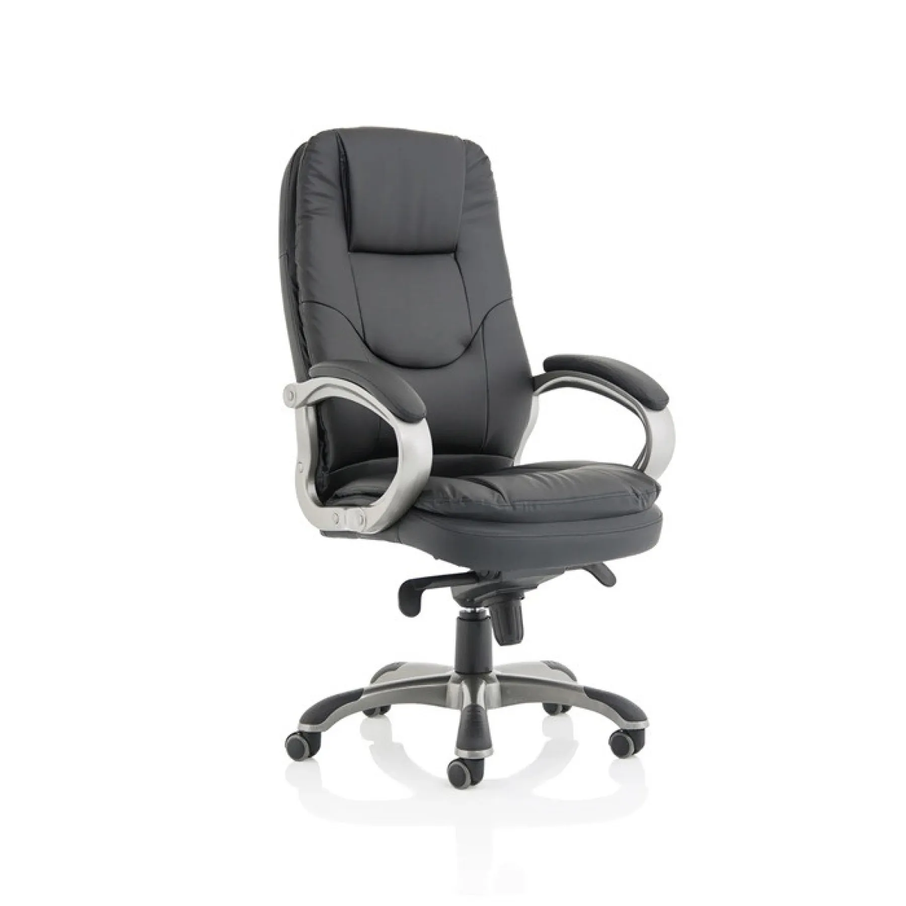 Oscar high back executive office chair black leather headrest
