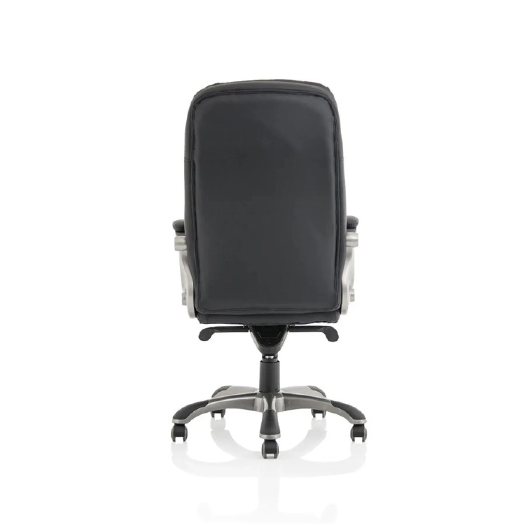 Oscar high back executive office chair black leather headrest rear