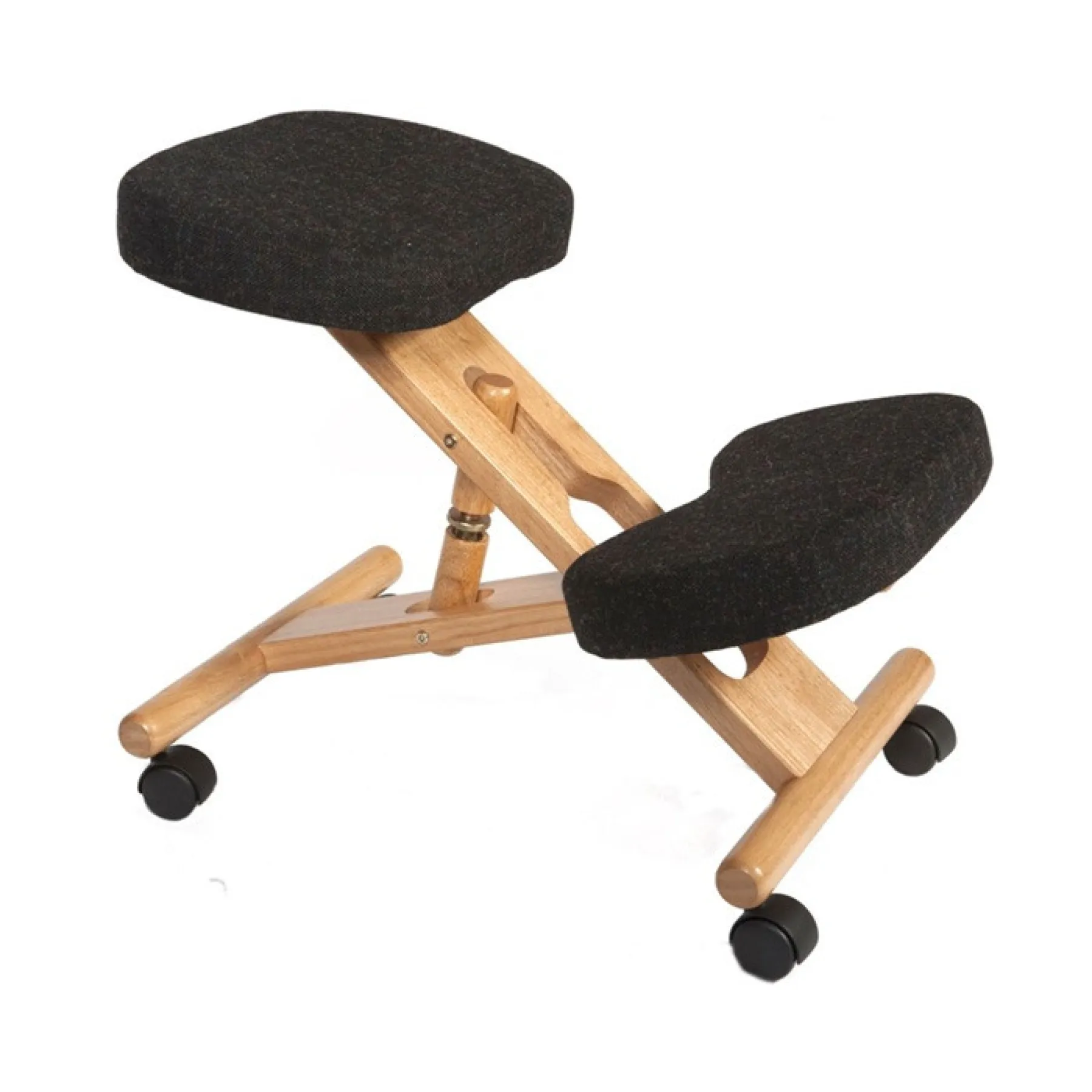 Wooden kneeling chair ergonomic posture office teknik