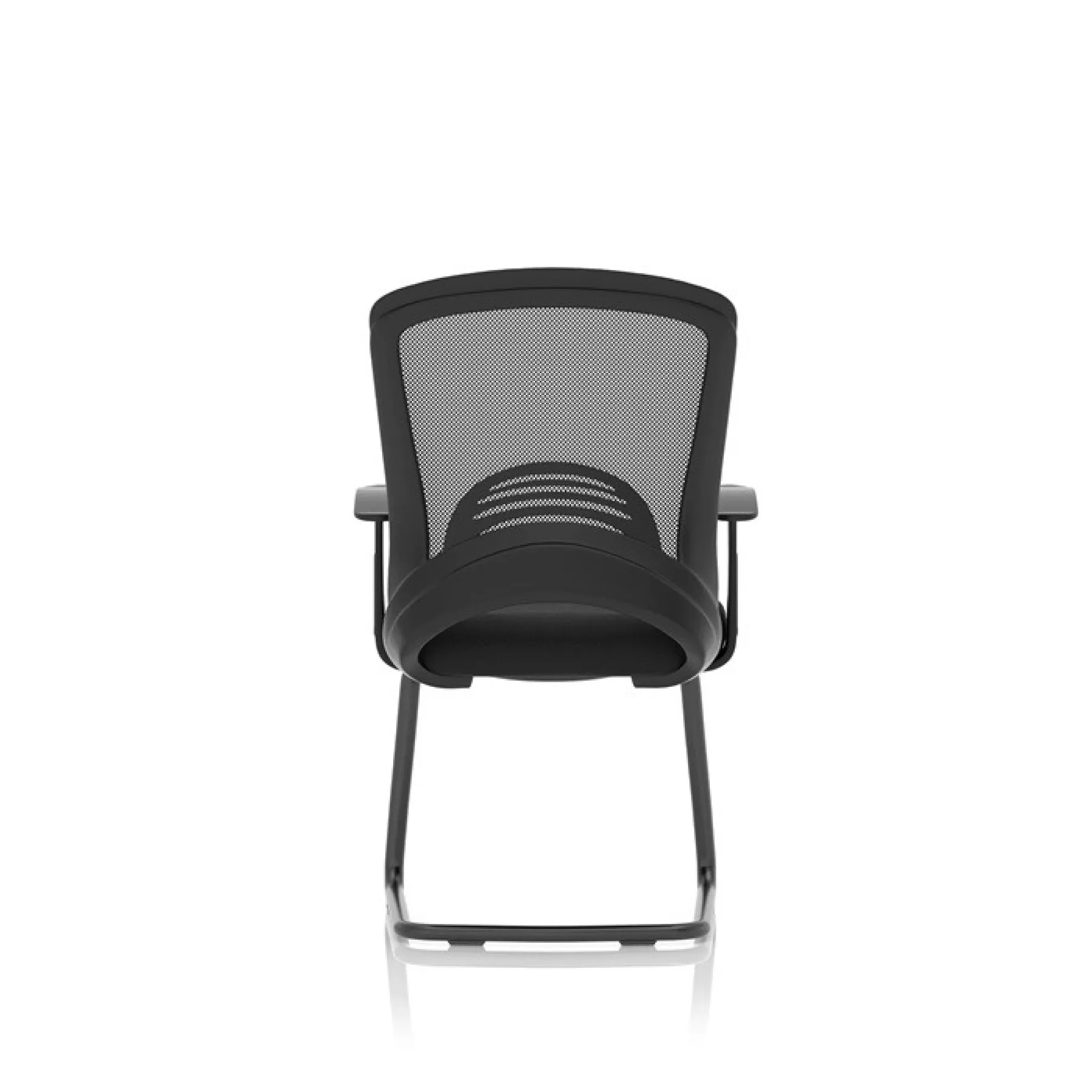 Astro mesh back meeting chair black rear