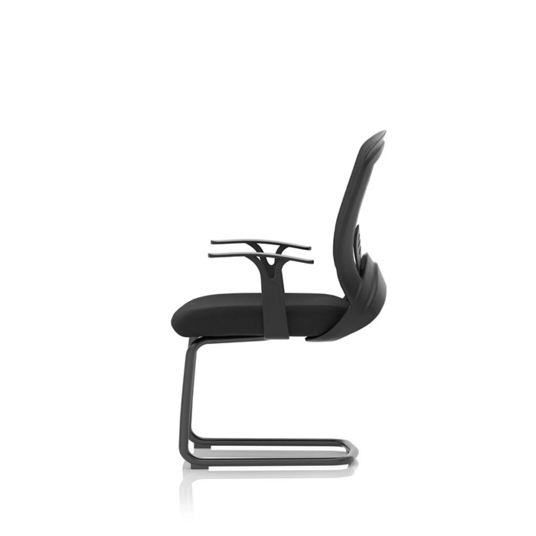 Astro mesh back meeting chair black side