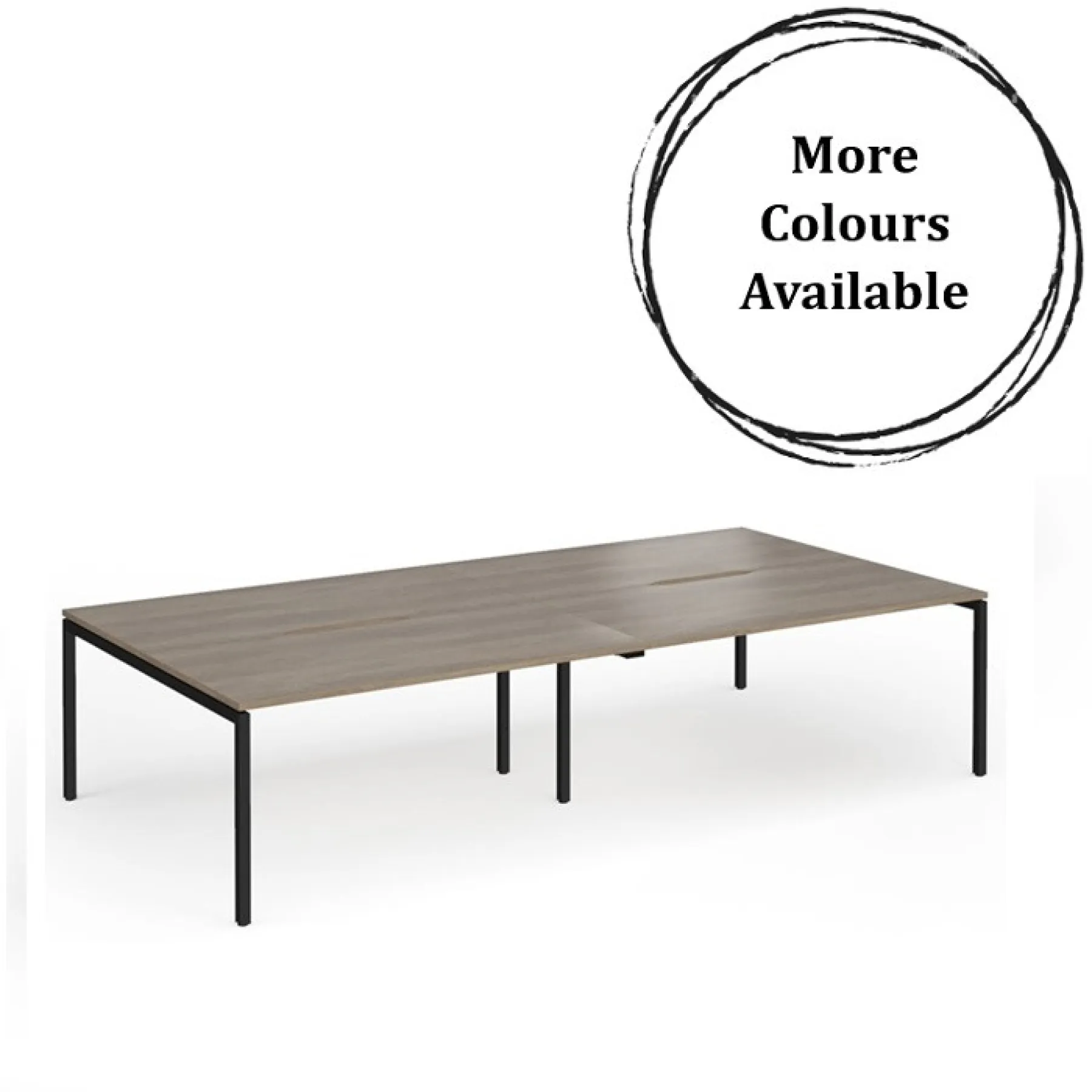 Connex plus four person back to back bench desk 1600mm