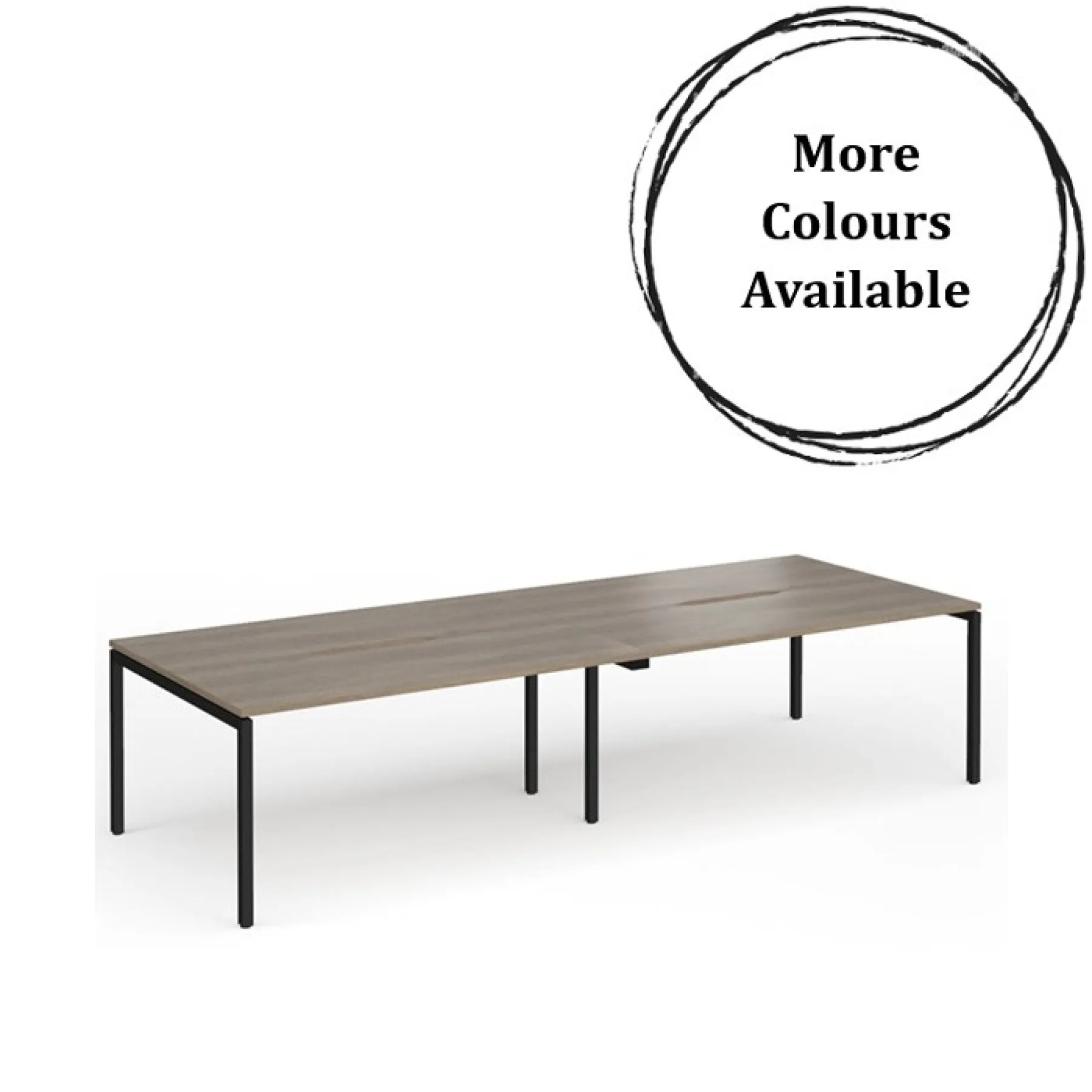 Connex plus four person back to back bench desk 1200mm