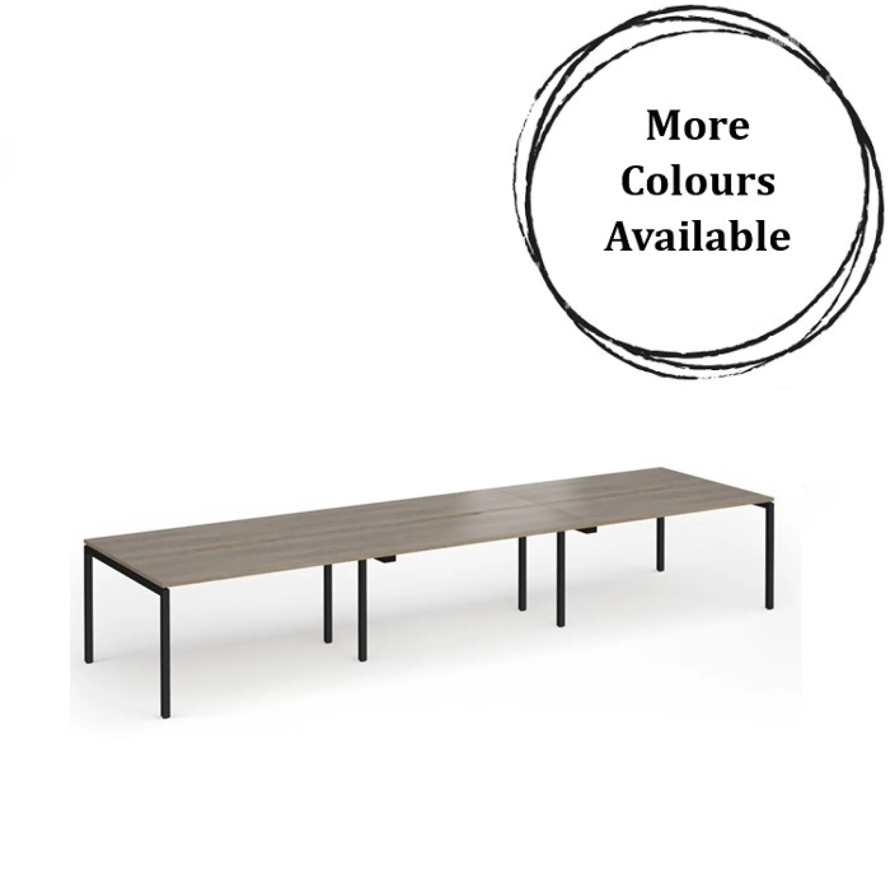 Connex plus six person back to back bench desk