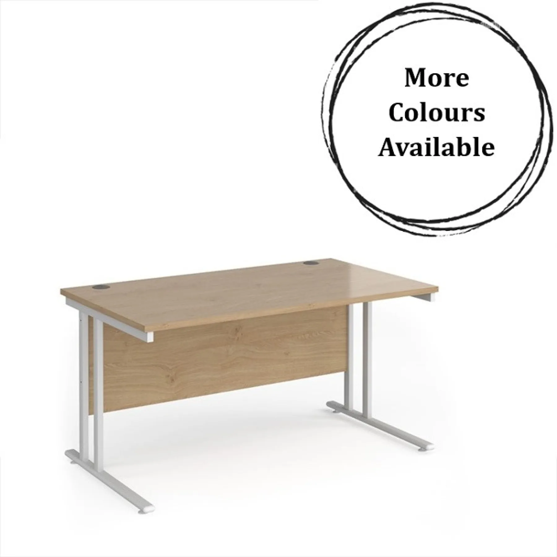 Maestro 25 rectangular desk kendal oak main