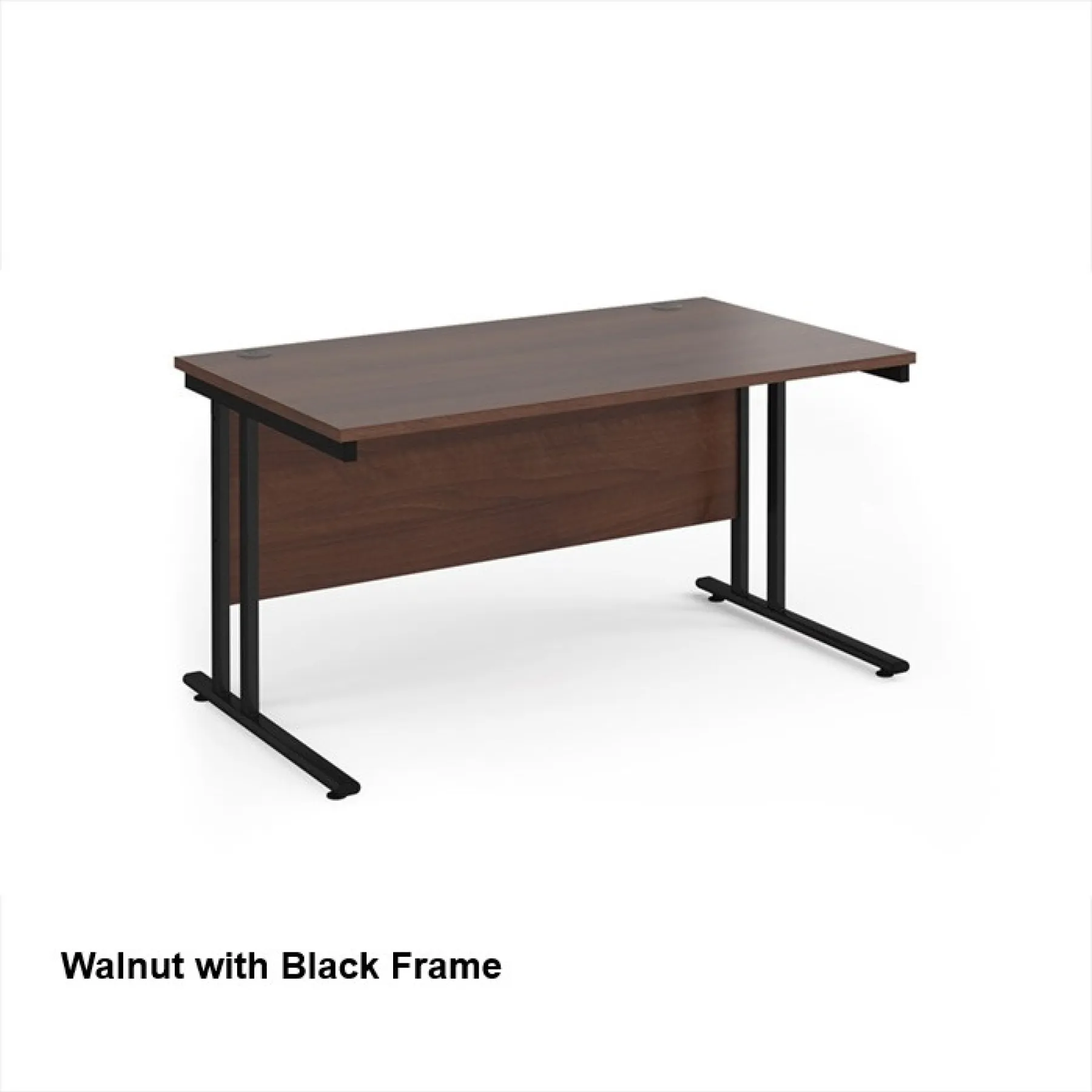 Maestro 25 rectangular desk walnut