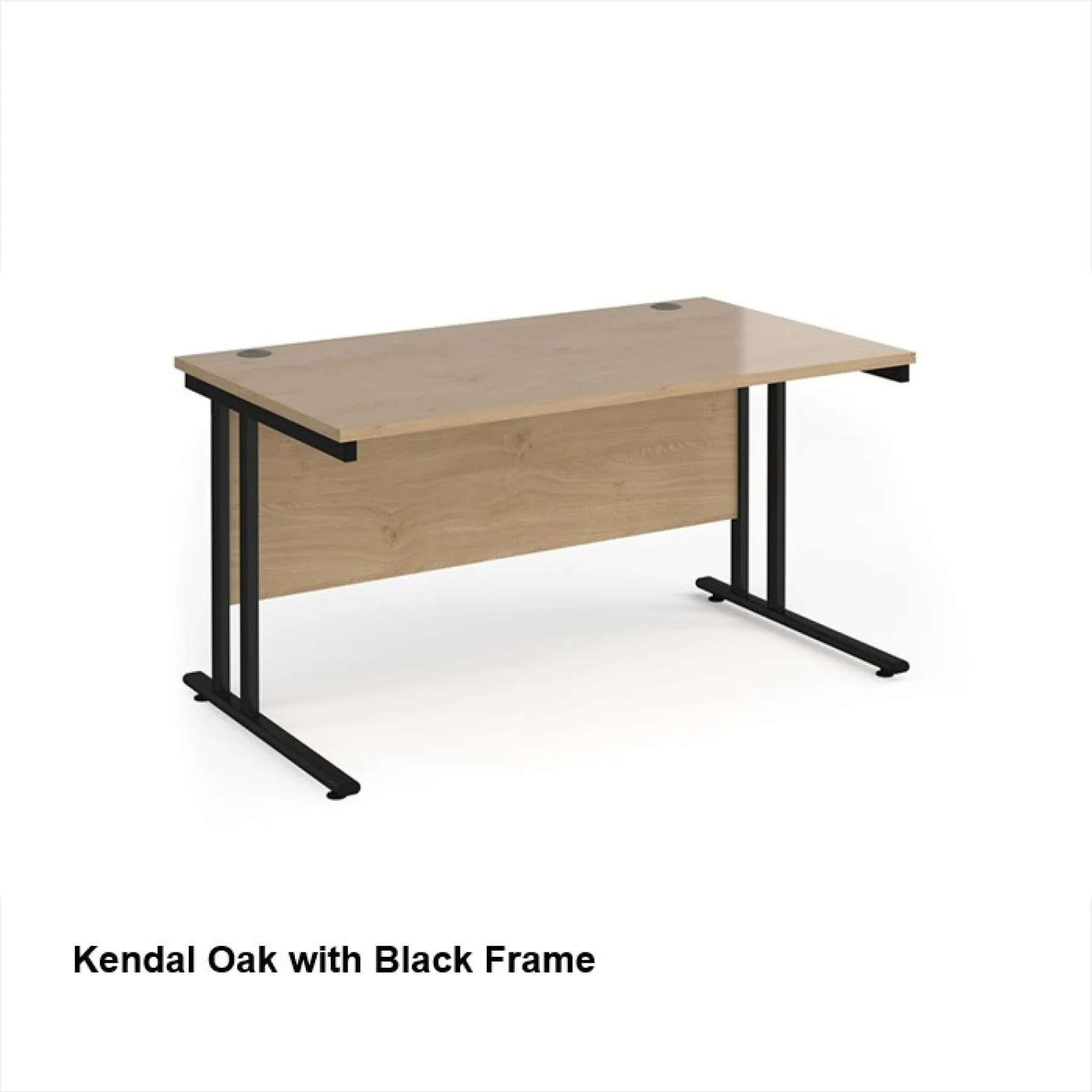 Maestro 25 rectangular desk kendal oak black