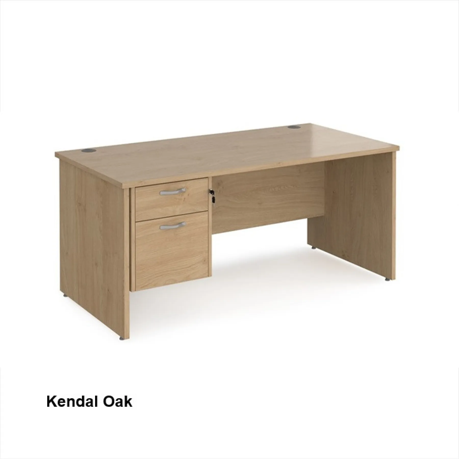 Maestro 25 rectangular panel desk kendal oak