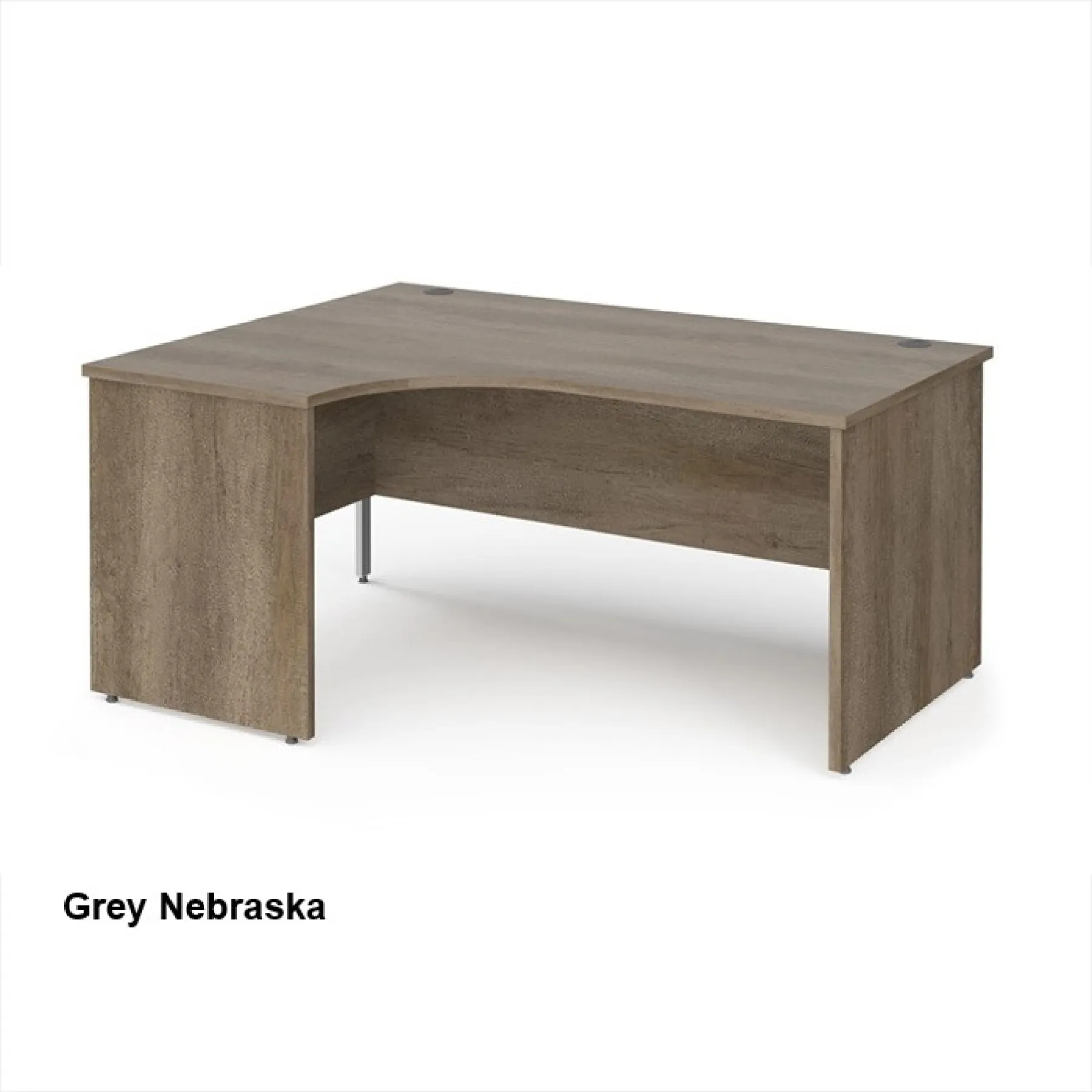Maestro 25 ergonomic panel desk grey nebraska