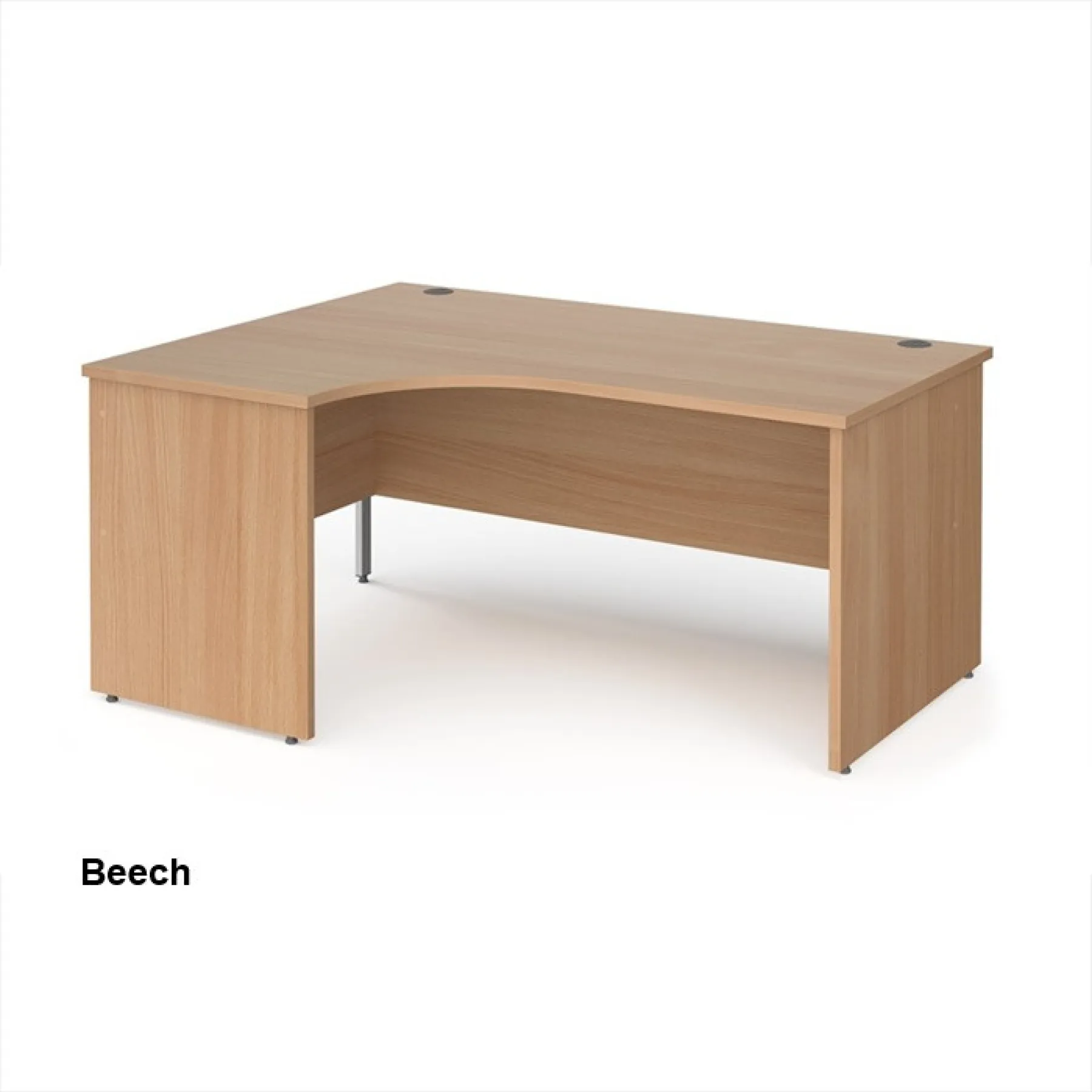 Maestro 25 ergonomic panel desk beech