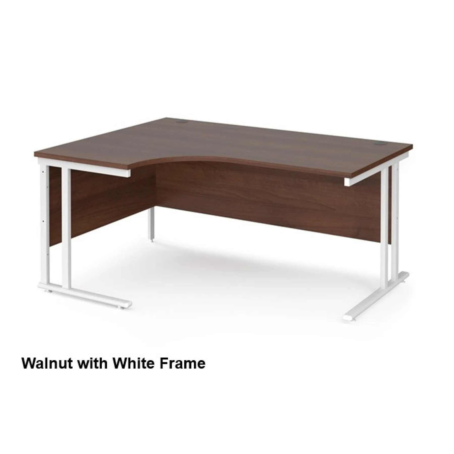 Maestro 25 ergonomic desk walnut