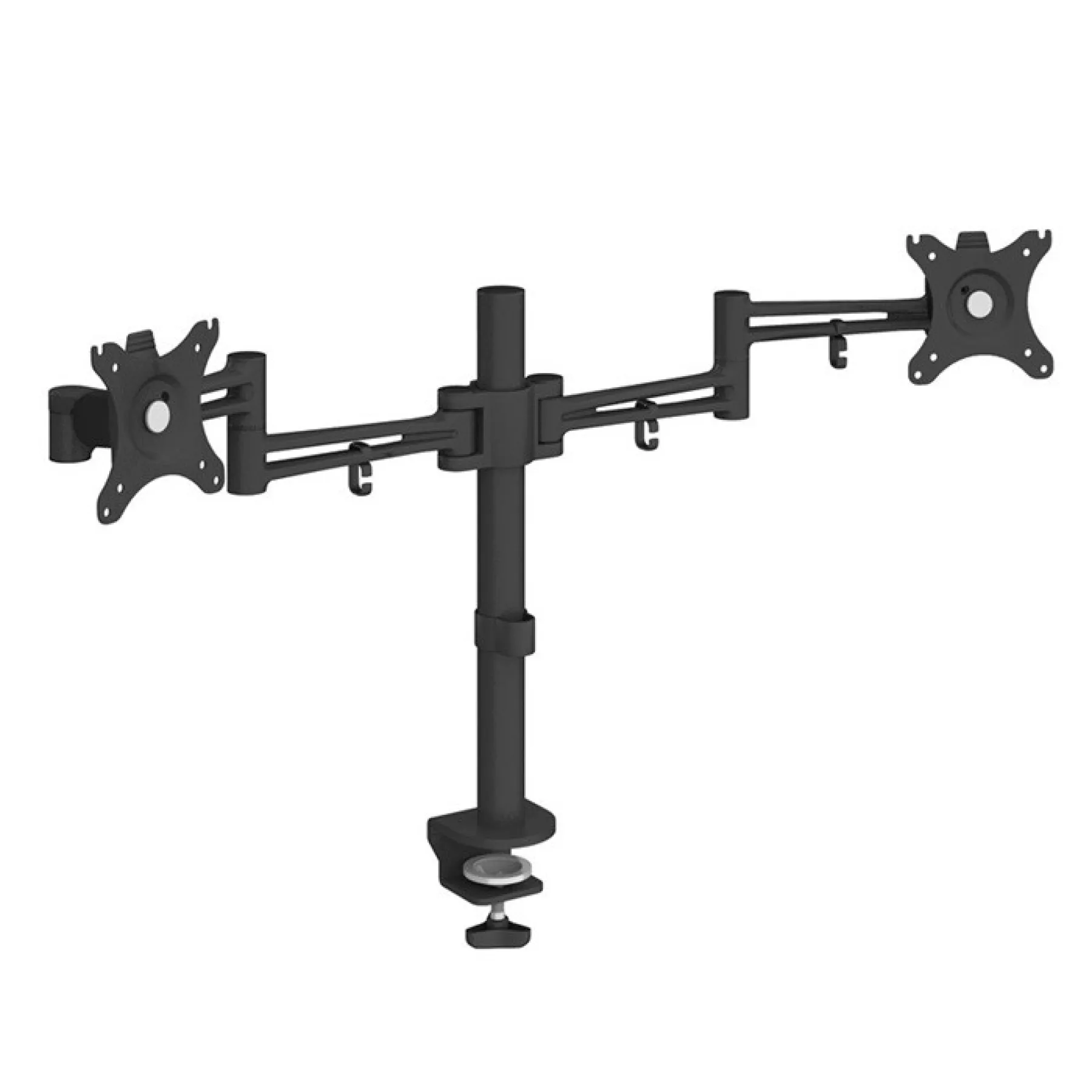 Luna double monitor arm dams ldmarm black