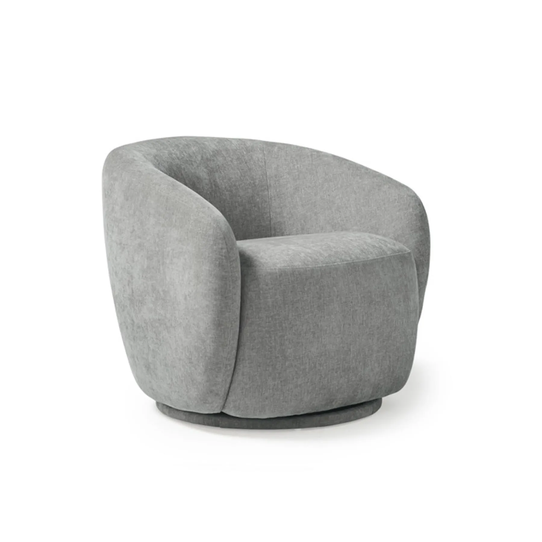 Grace swivel tub chair warm grey