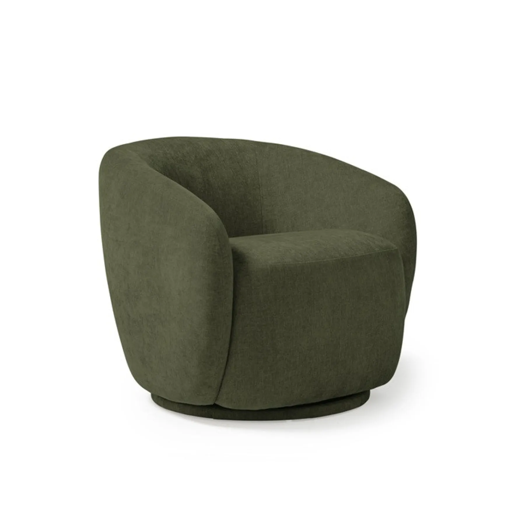 Grace swivel tub chair olive green