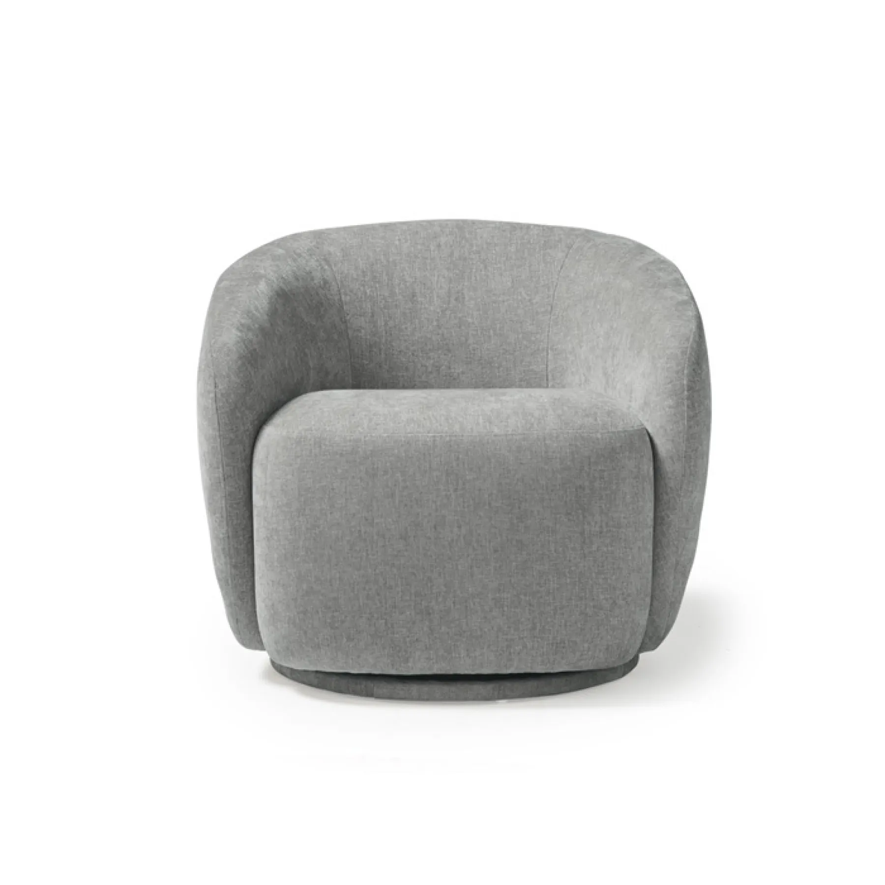 Grace swivel tub chair warm grey front