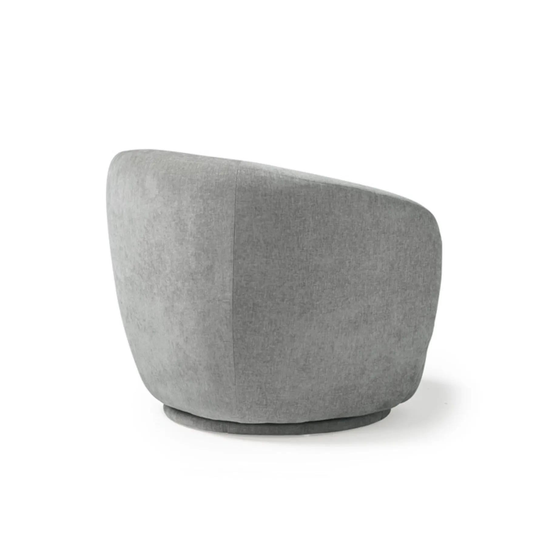 Grace swivel tub chair warm grey rear