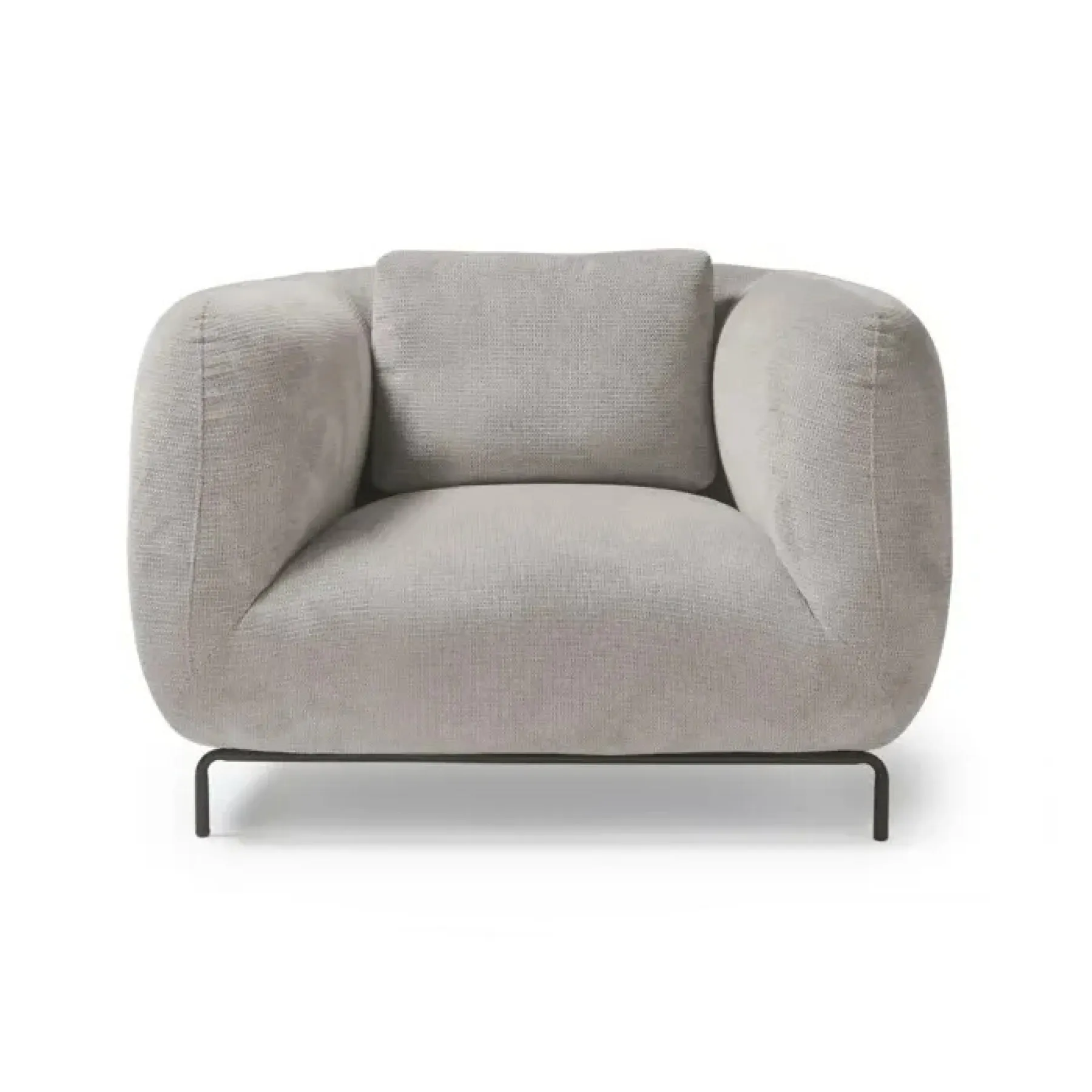 Ebony single armchair warm grey eby50001