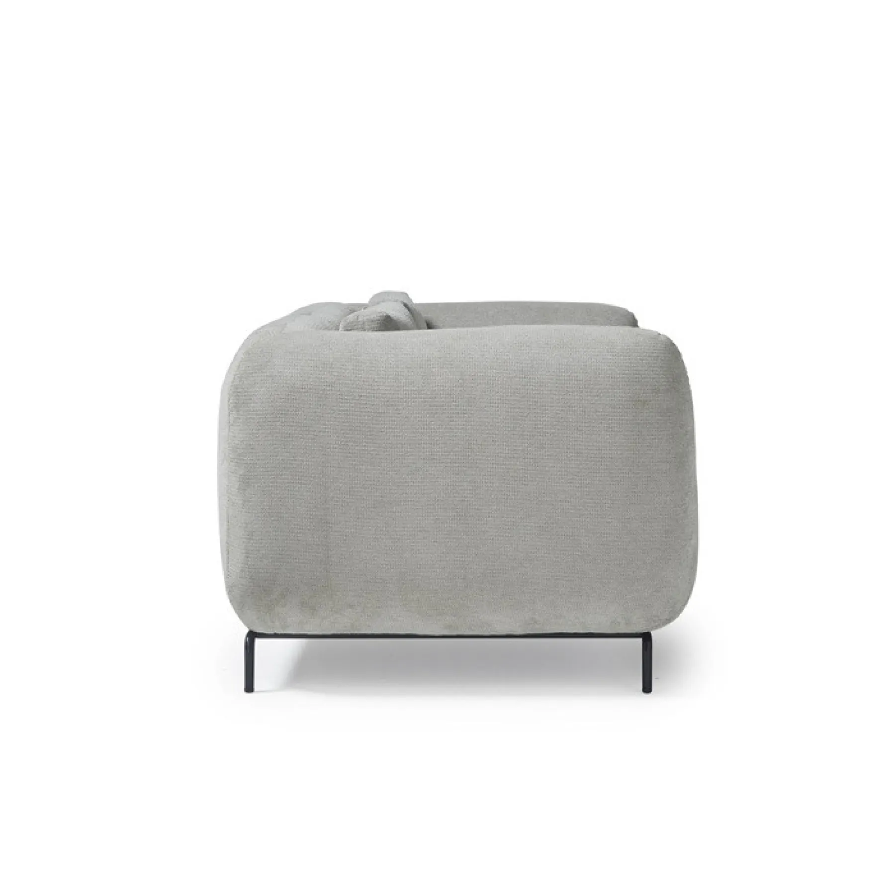 Ebony single armchair warm grey eby50001 side