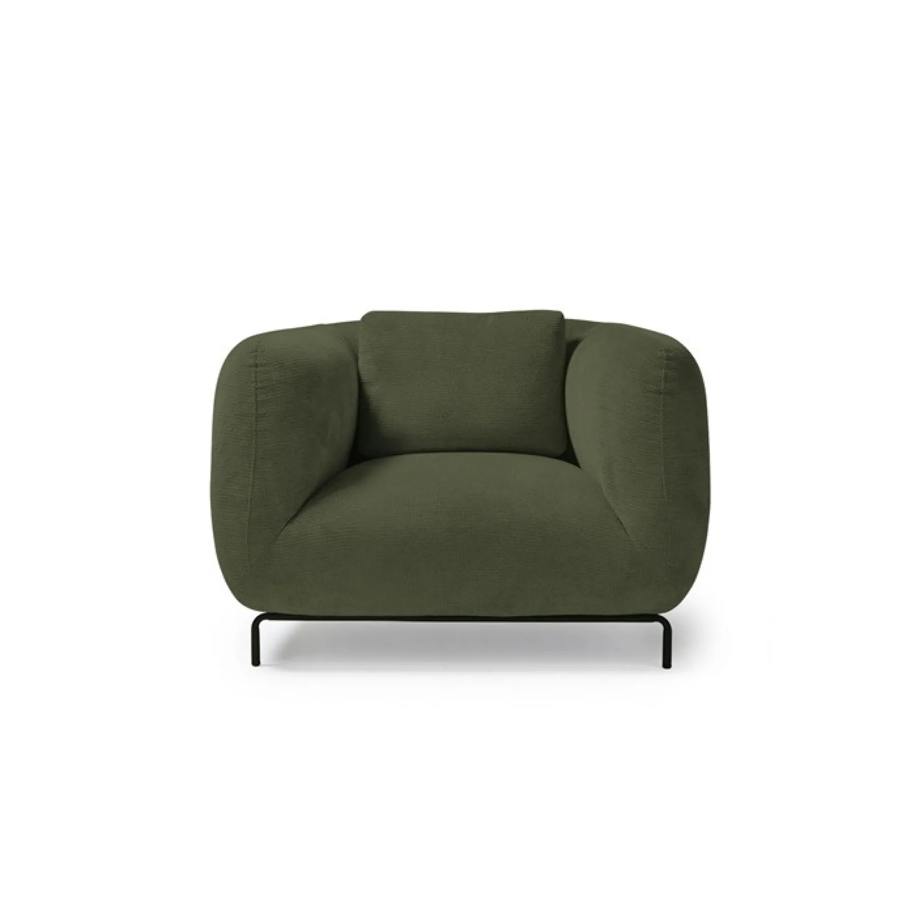 Ebony single armchair olive green eby50001