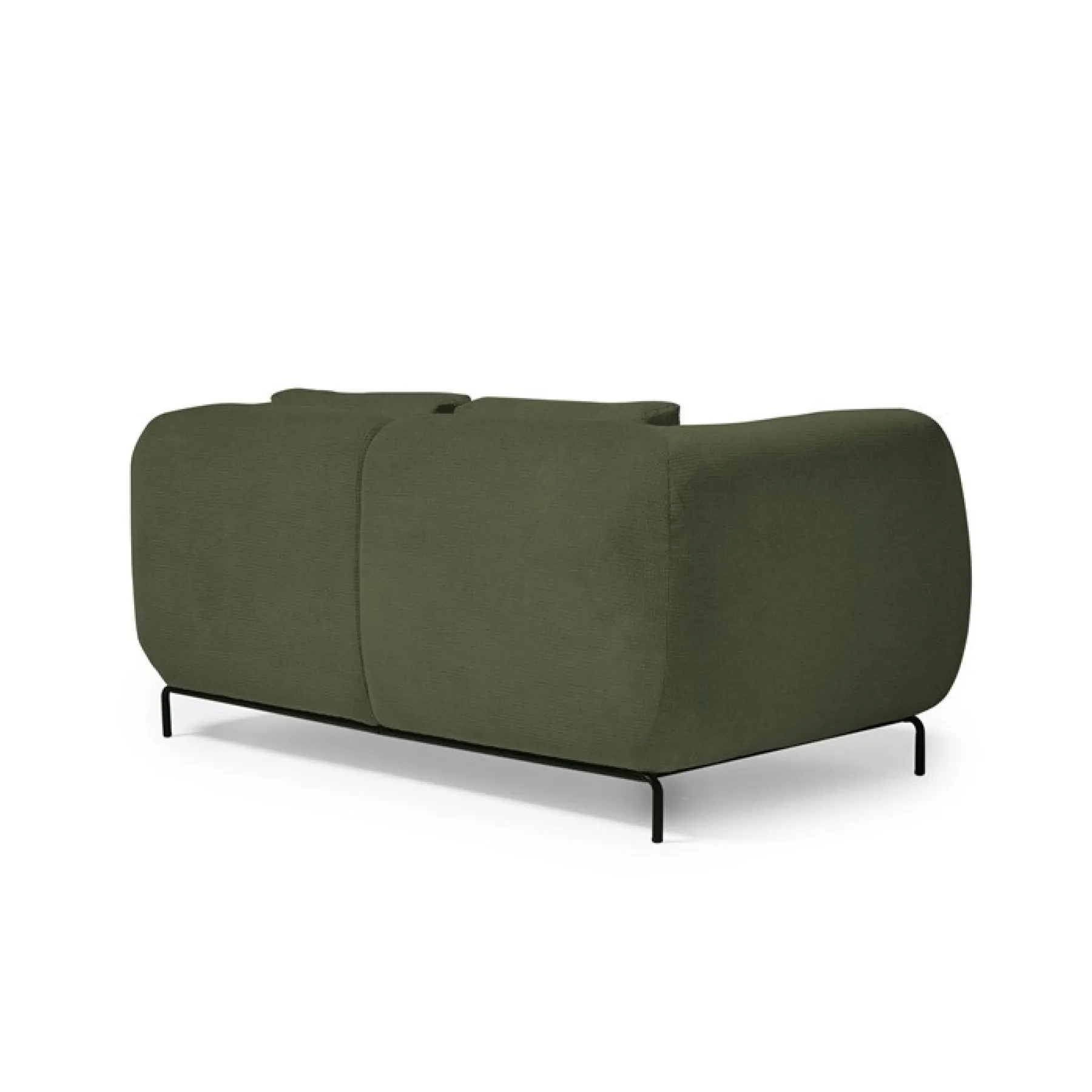 Ebony two seater sofa olive green eby50002 back