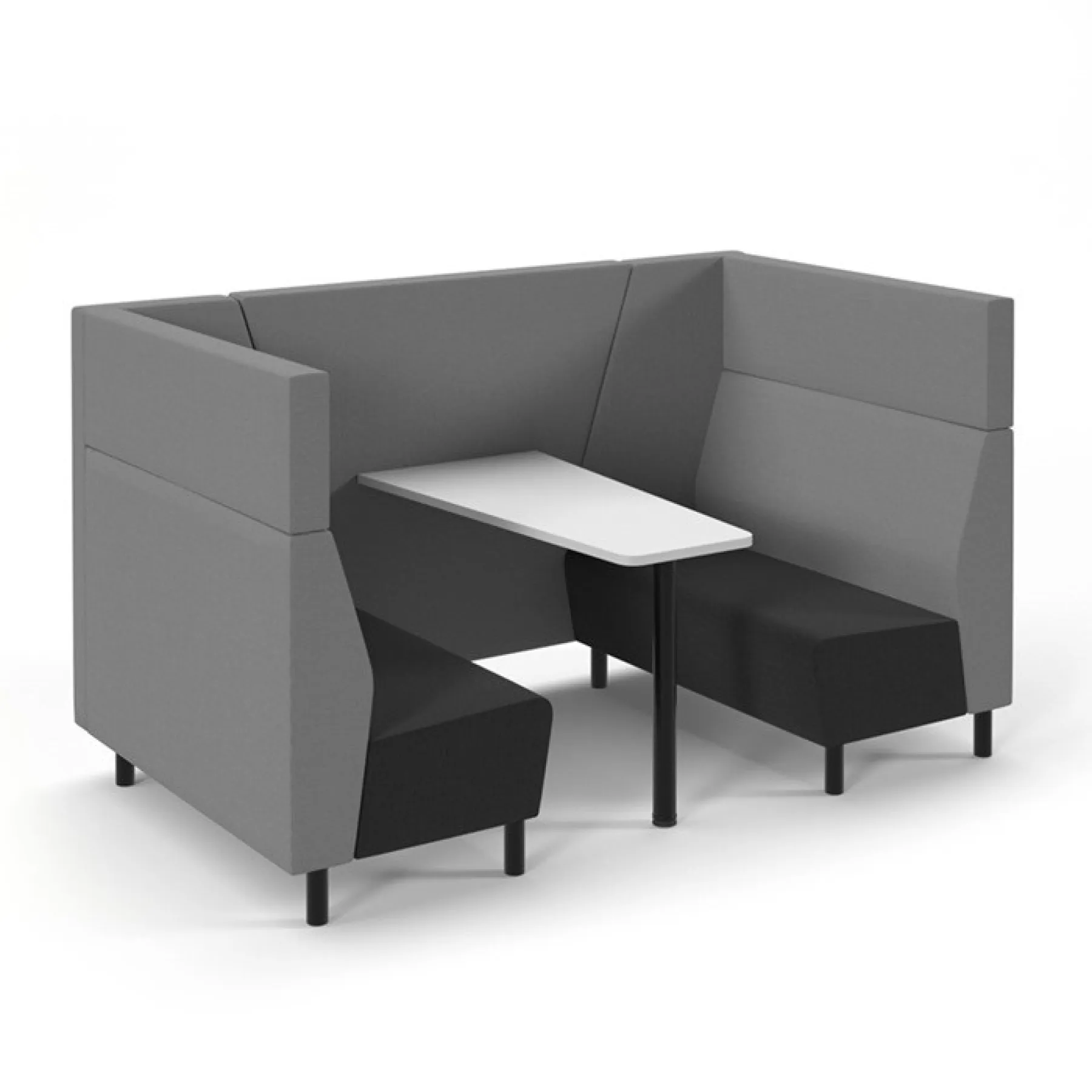 Muse meeting booth mus pod02 grey black