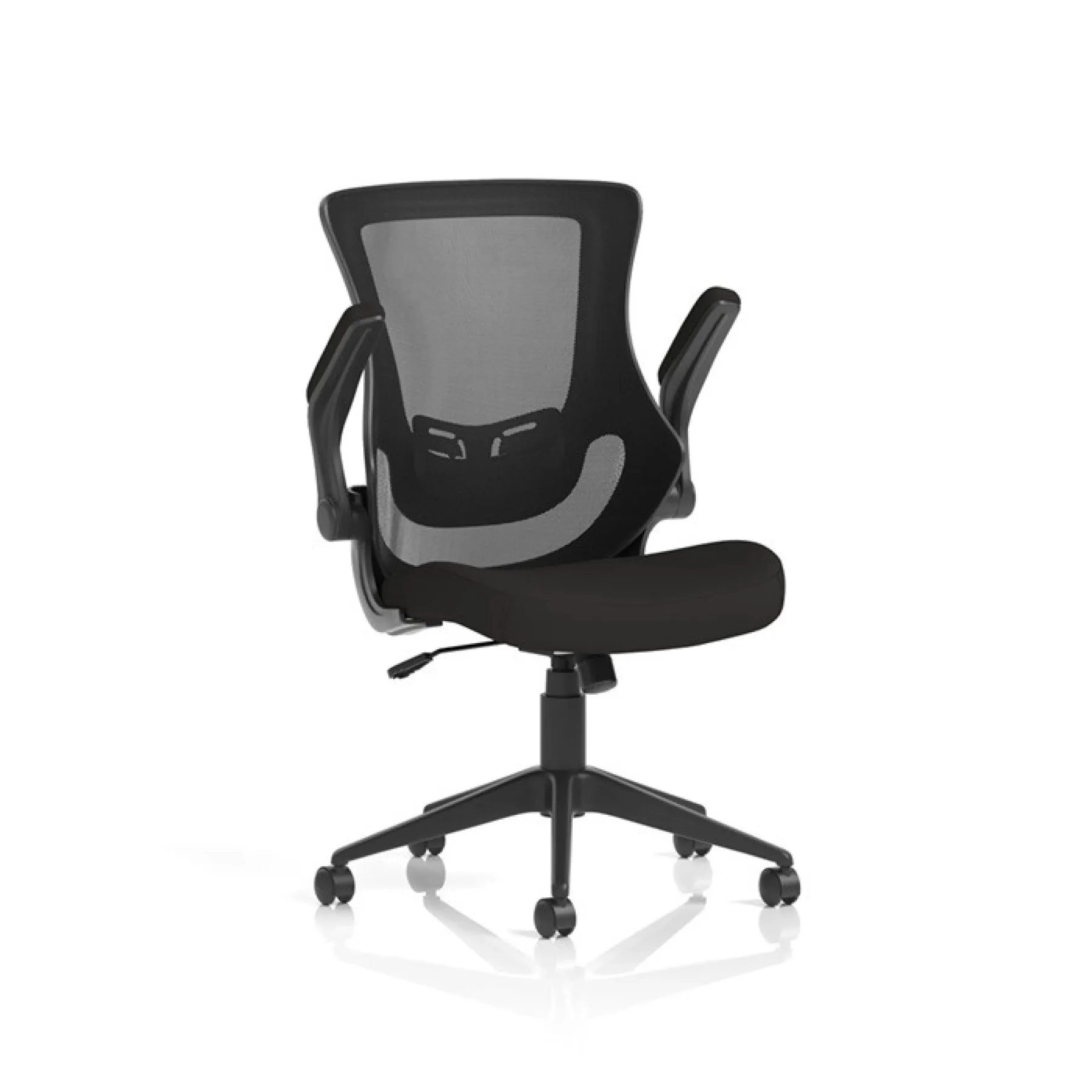 Orbit mesh back chair folding arms