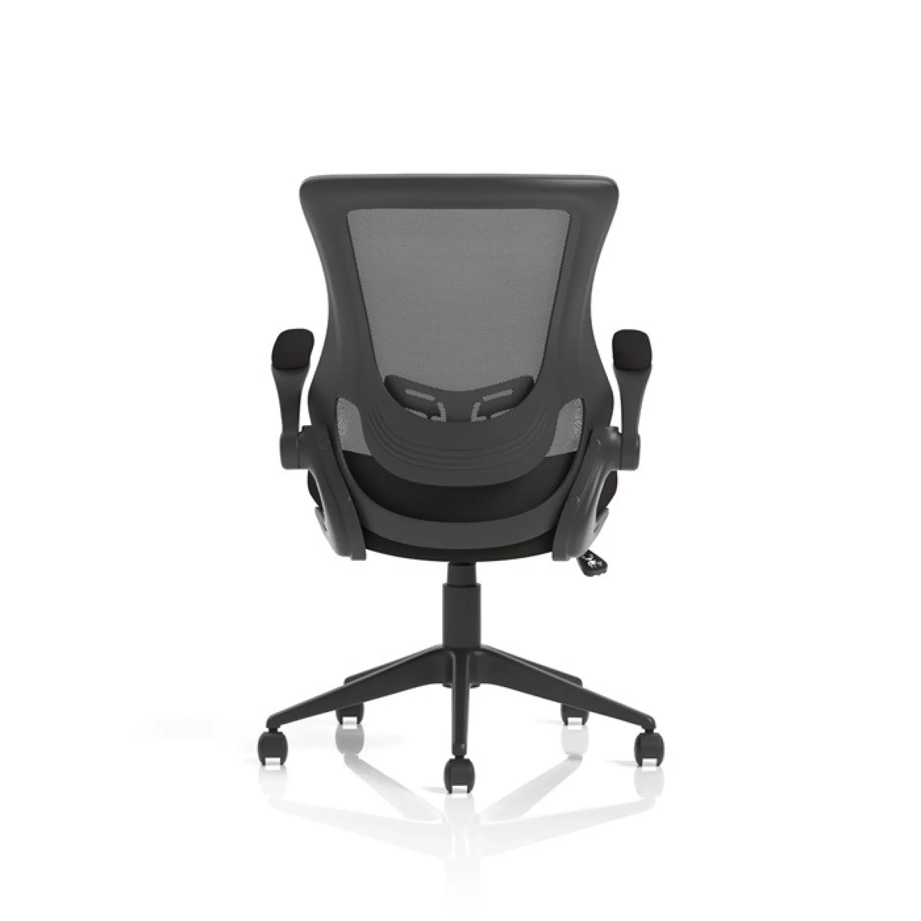 Orbit mesh back chair folding arms rear 2