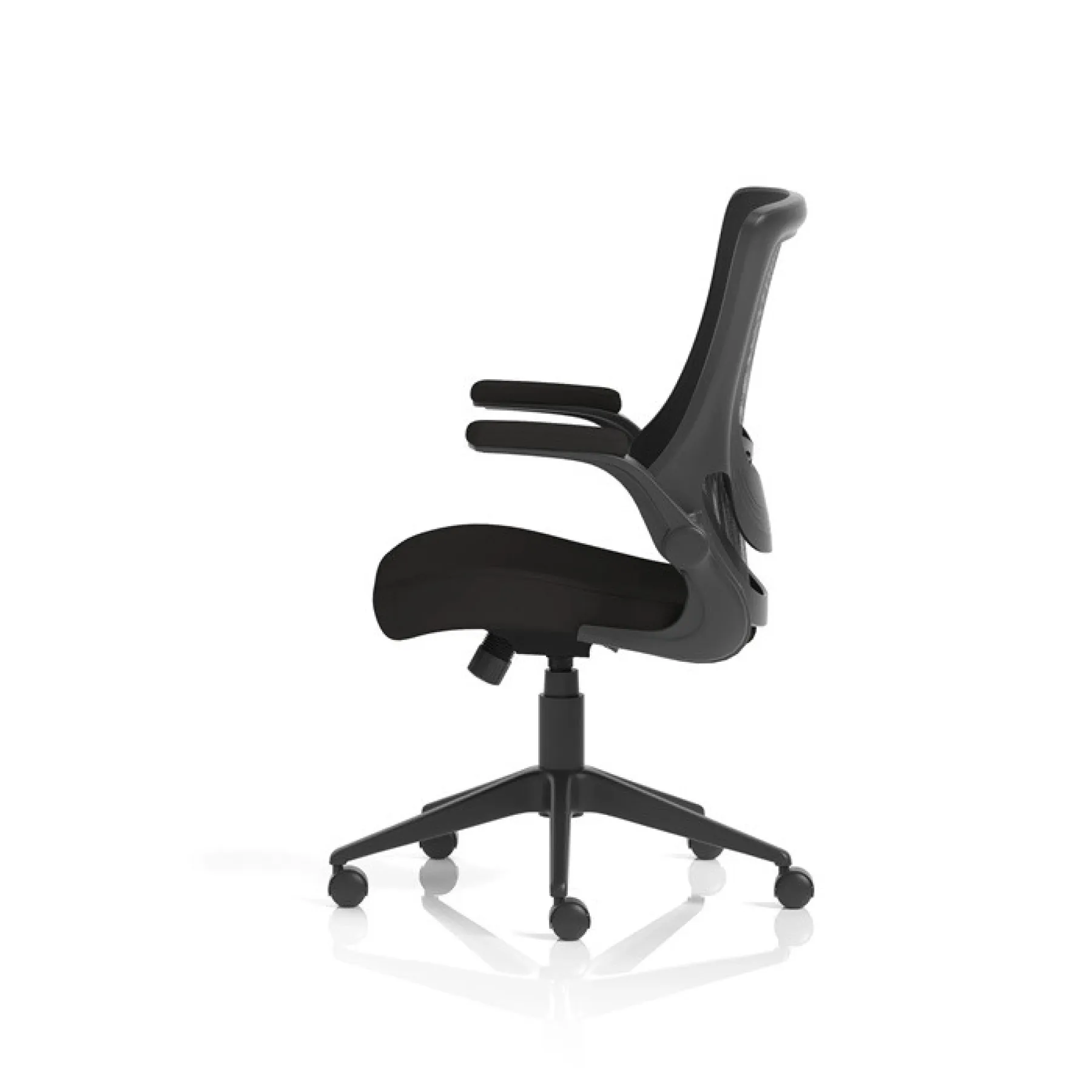 Orbit mesh back chair folding arms side