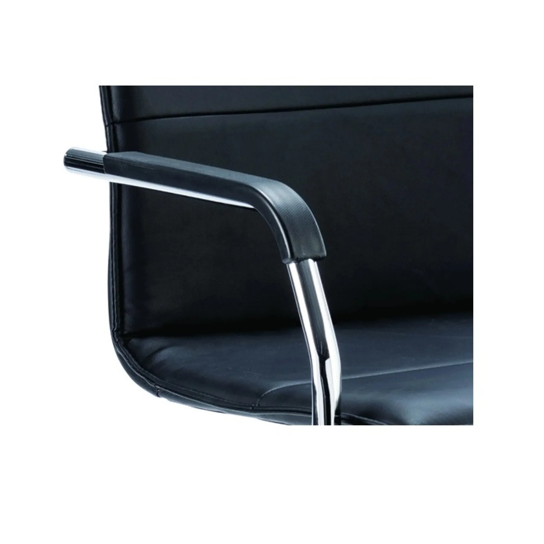 Echo leather meeting chair arm detail