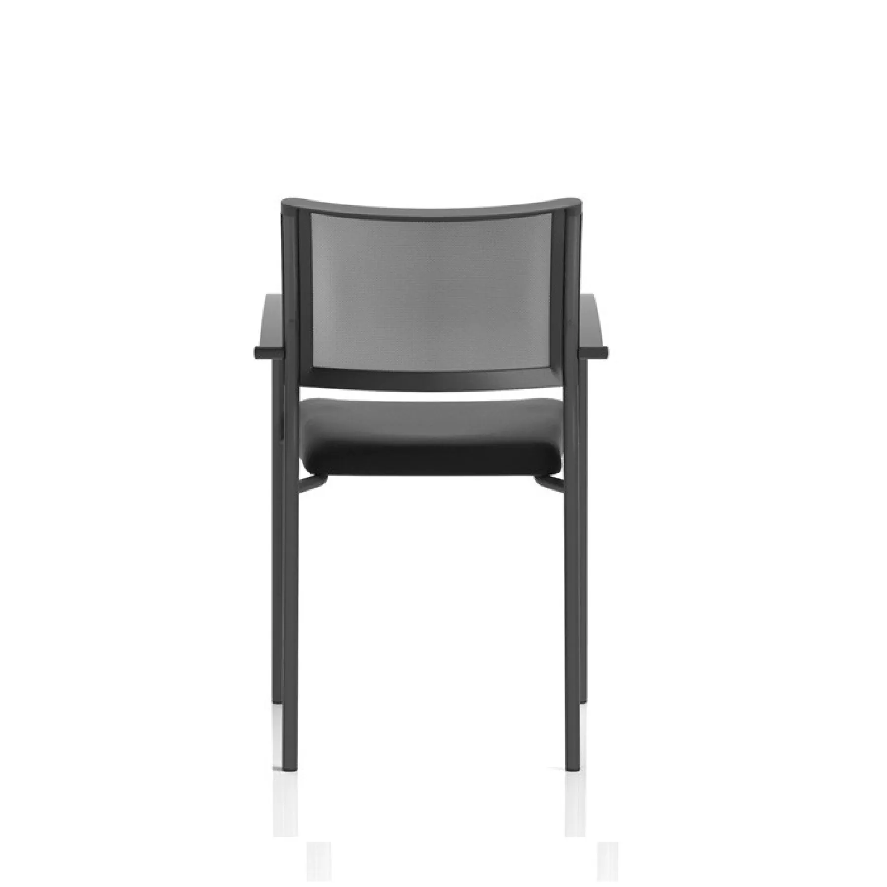 Brunswick mesh back armchair meeting chair rear