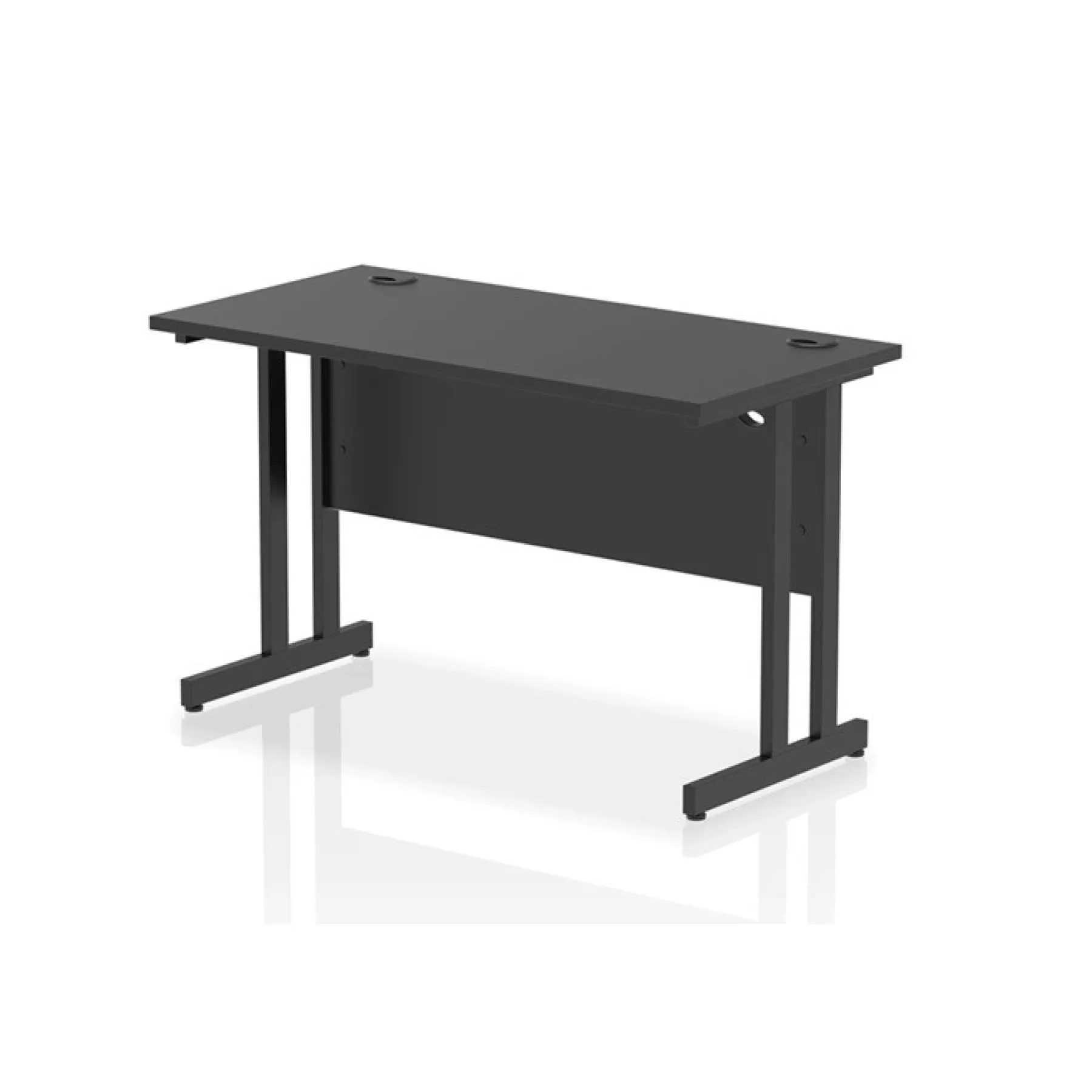 Black slimline desk dynamic impulse