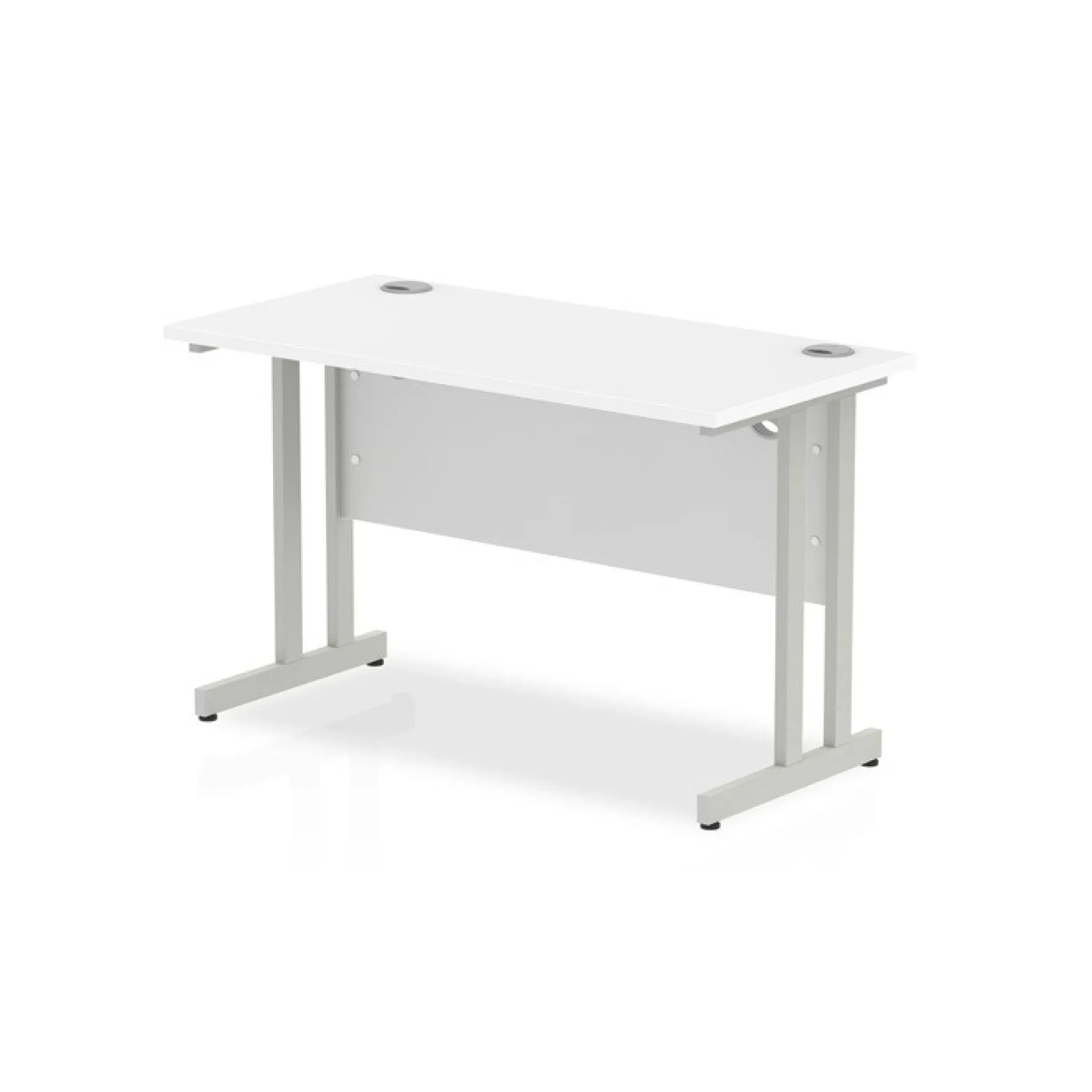 White slimline desk dynamic impulse