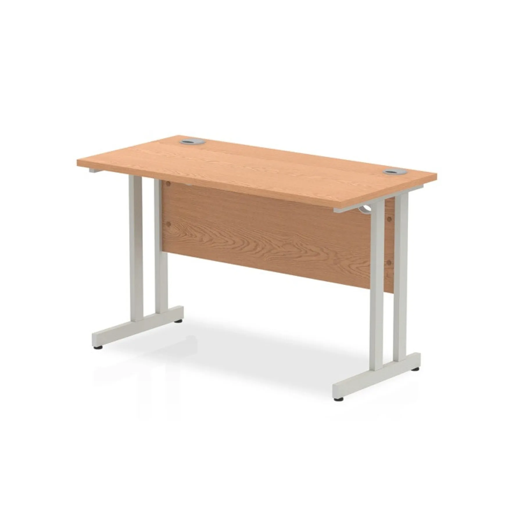 Oak slimline desk dynamic impulse