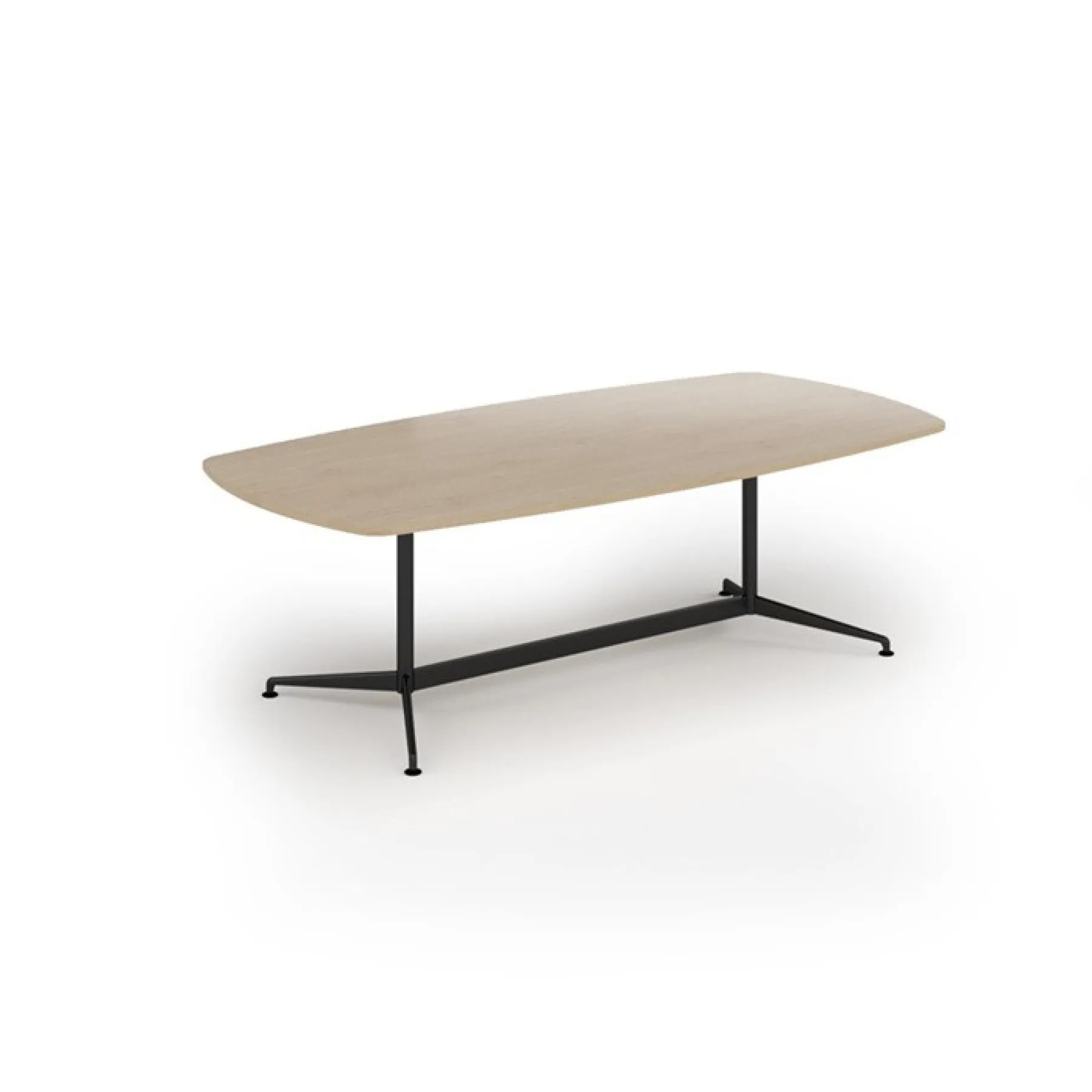 Loft barrel shaped boardroom table ltw2012 ltw2412 dams