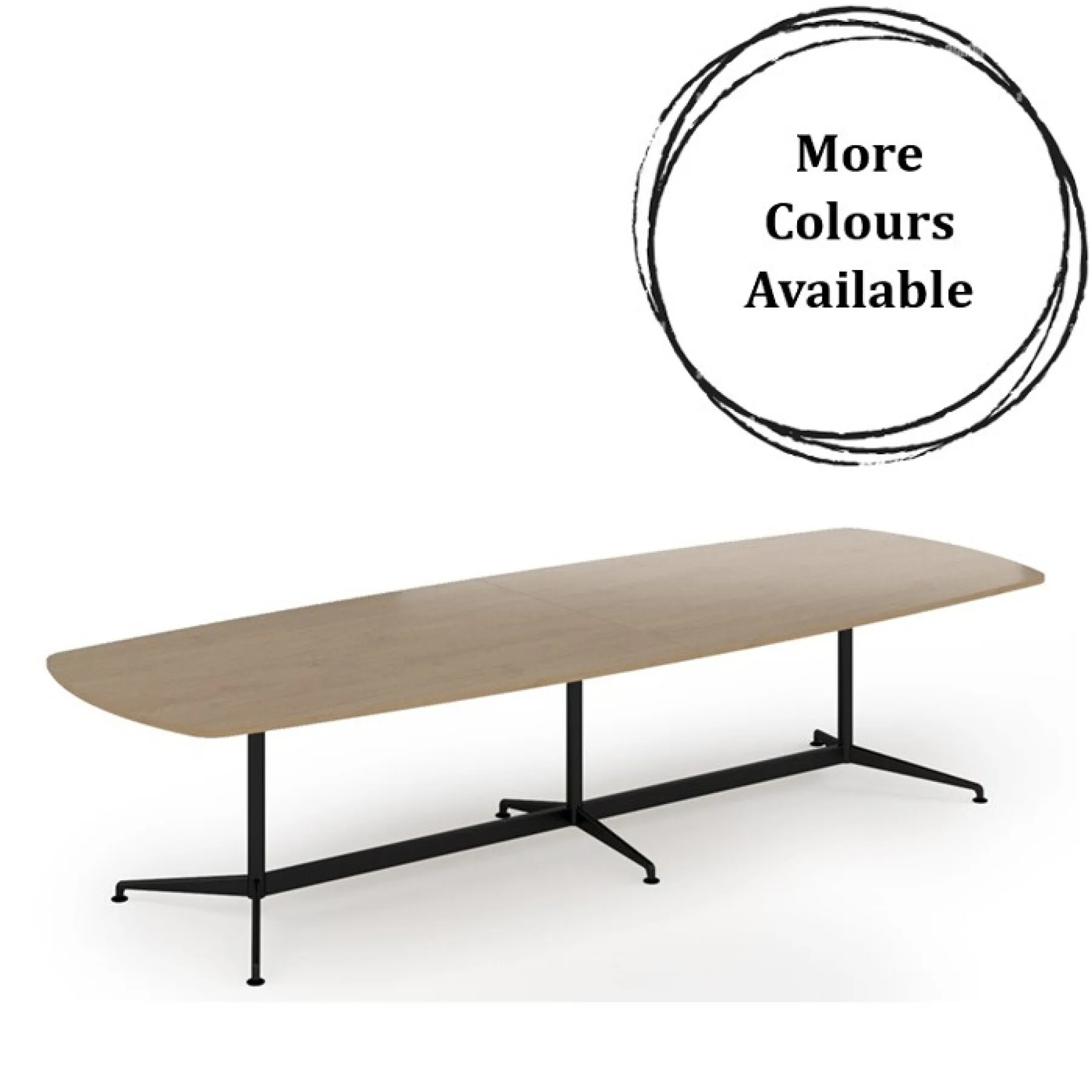 Loft boardroom table kendal oak ltw3412 colours