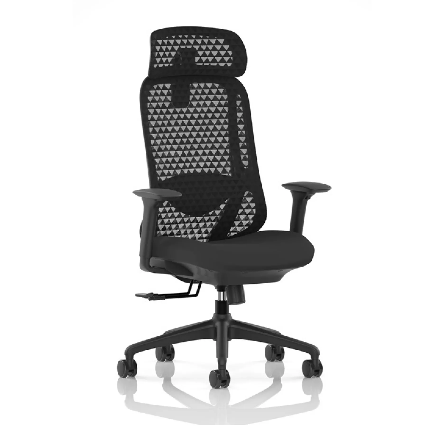 Prism ergonomic mesh back chair headrest