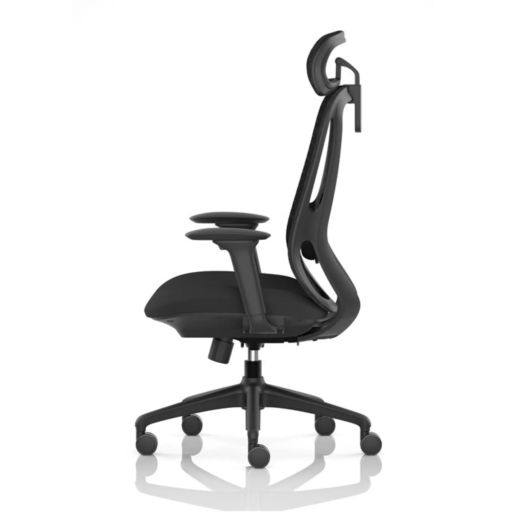 Prism ergonomic mesh back chair headrest side