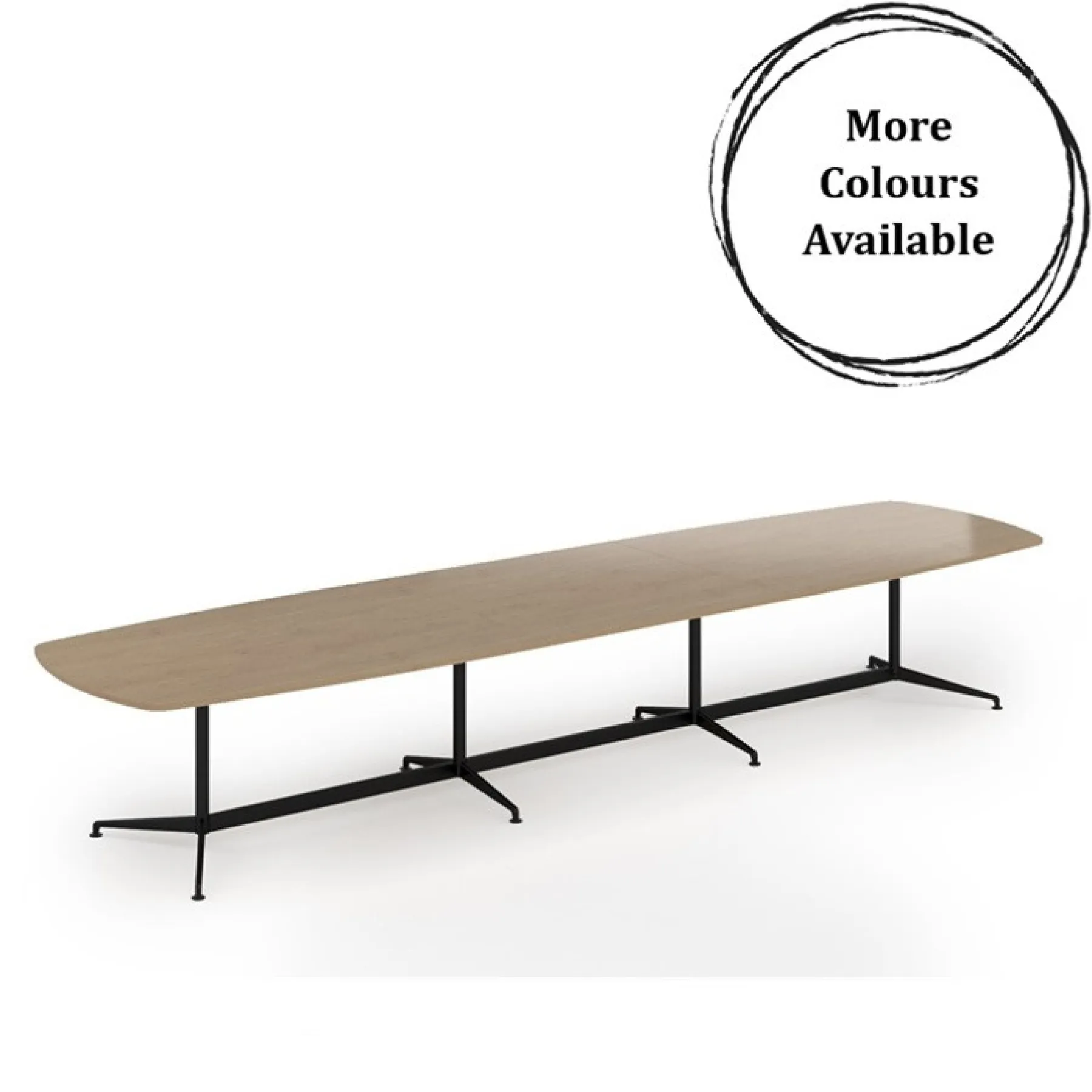 Loft large boardroom table kendal oak ltw4612 more colours